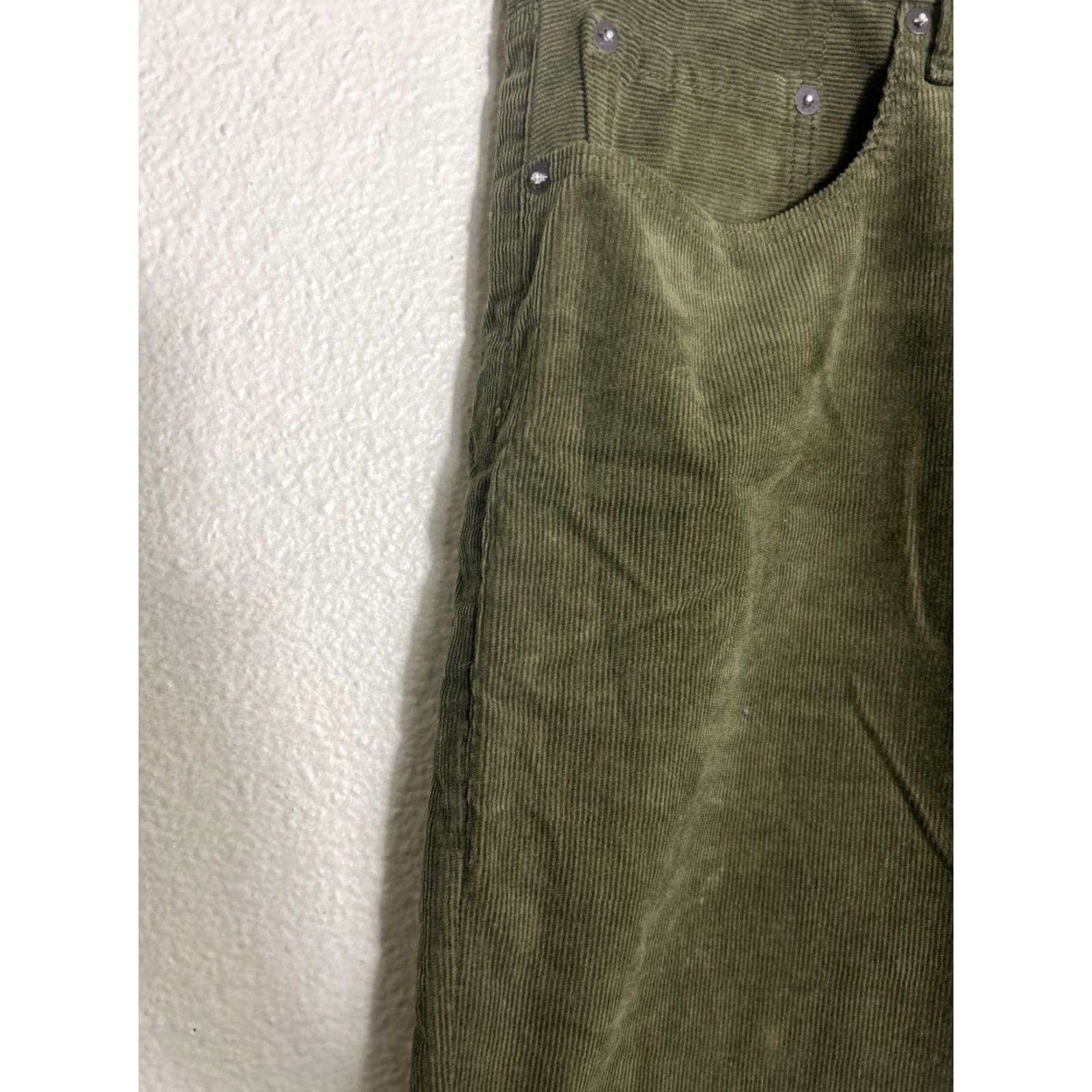 Gap Gap Slim Corduroy Pants Army Jacket Green Mens Size 36x34 Straight Size US 36 / EU 52 - 6 Thumbnail