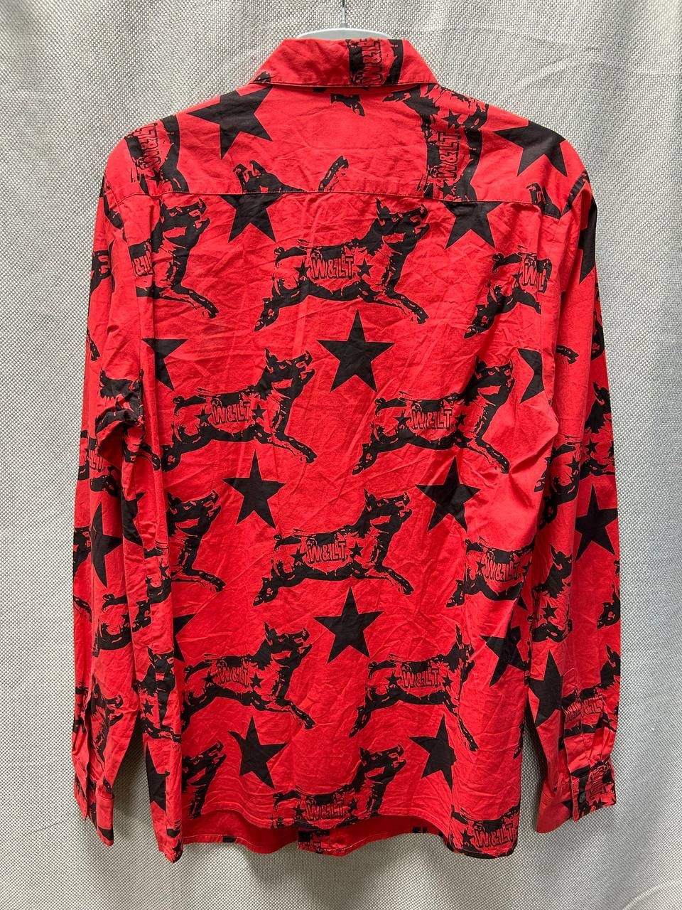 Designer × W&LT W&lt W Lt Walter Van Beirendonck Red Printed Shirt Size US M / EU 48-50 / 2 - 6 Thumbnail