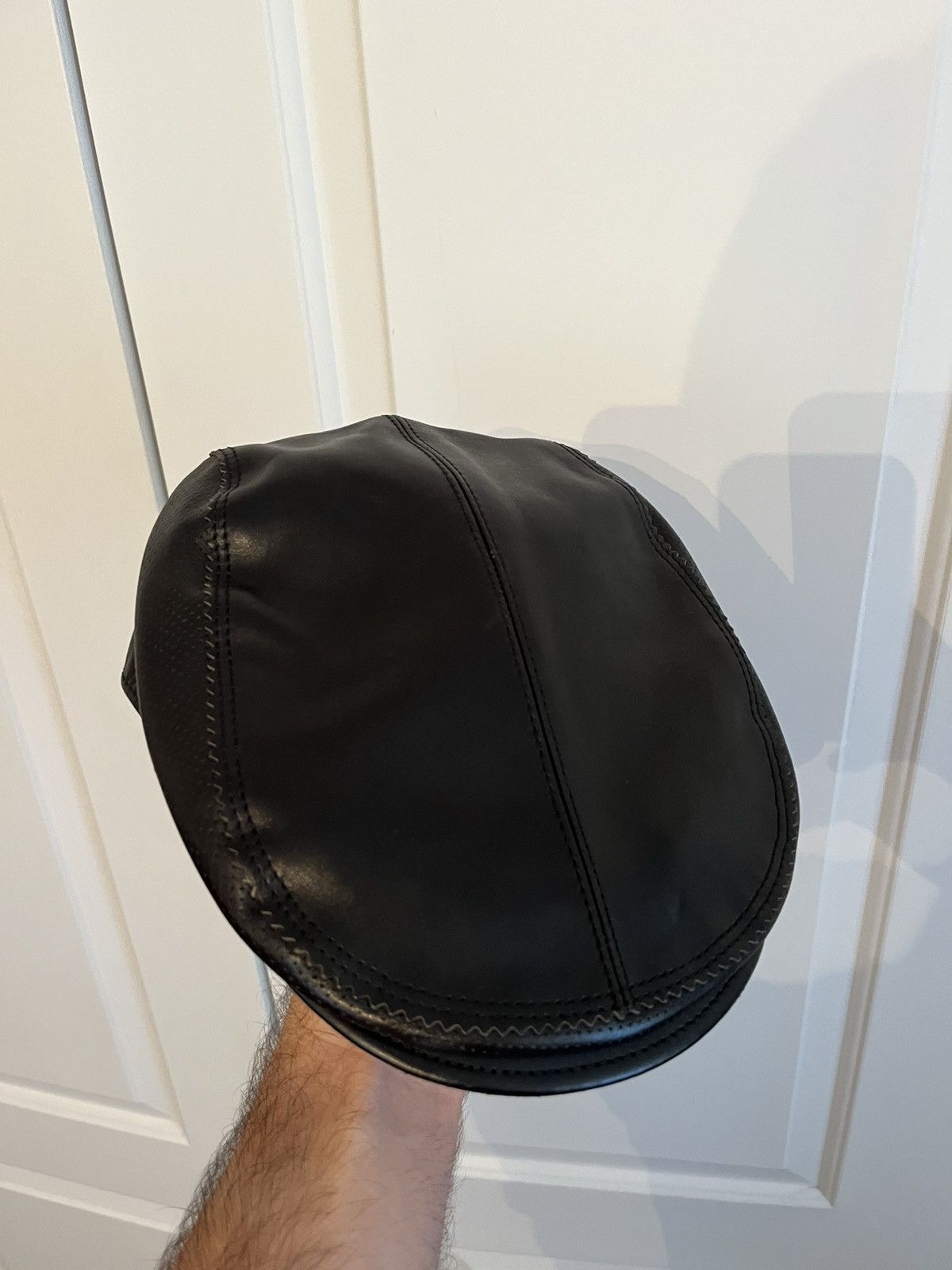 gucci by tomford フライトキャップ Gucci × Tom Ford Vintage Gucci Tom Ford Era Leather Newsboy Cap