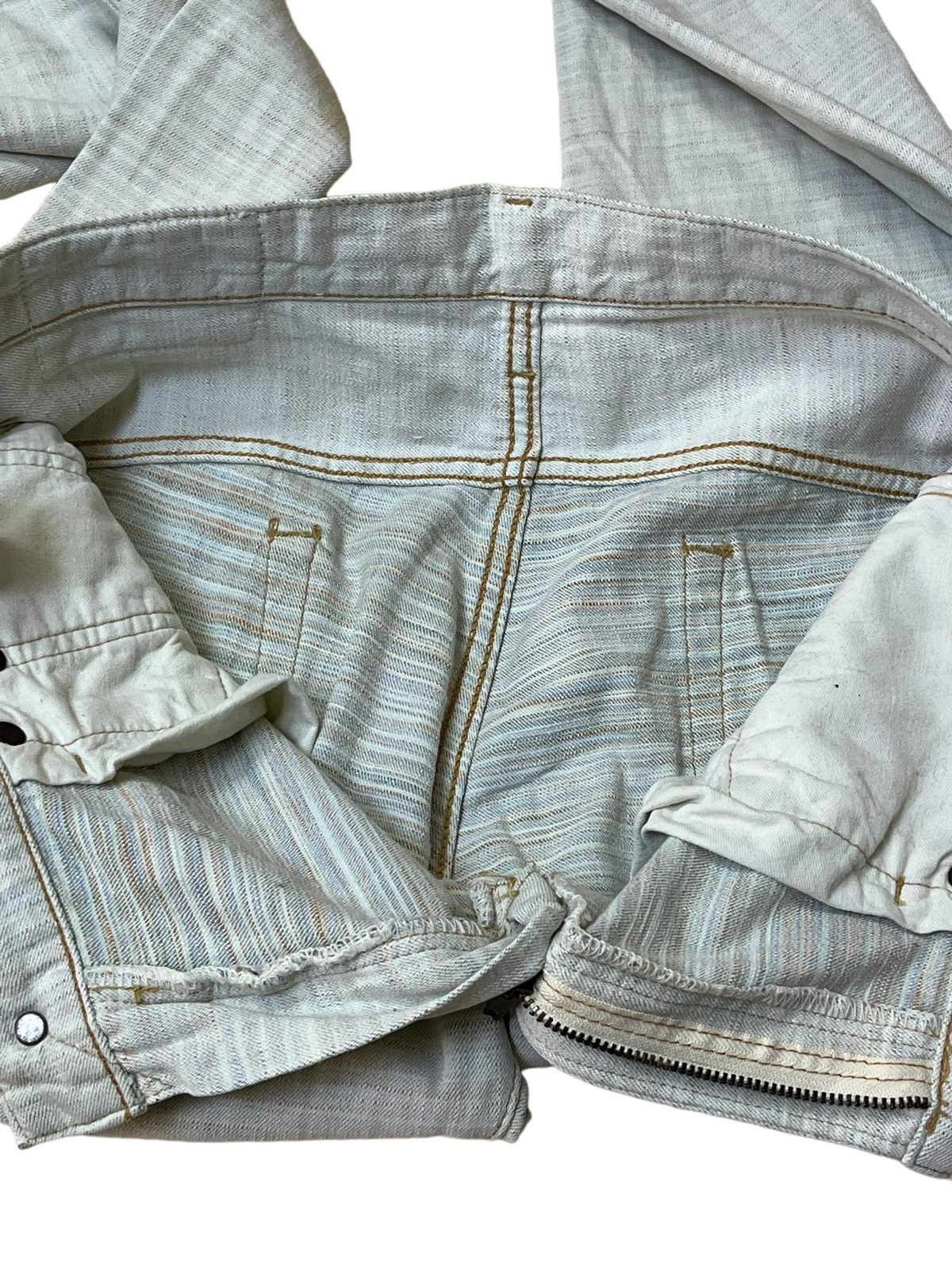 Edwin SICK 90s VINTAGE EDWIN GRAND BLUE SELVAGE 13oz DENIM Size US 33 - 11 Thumbnail