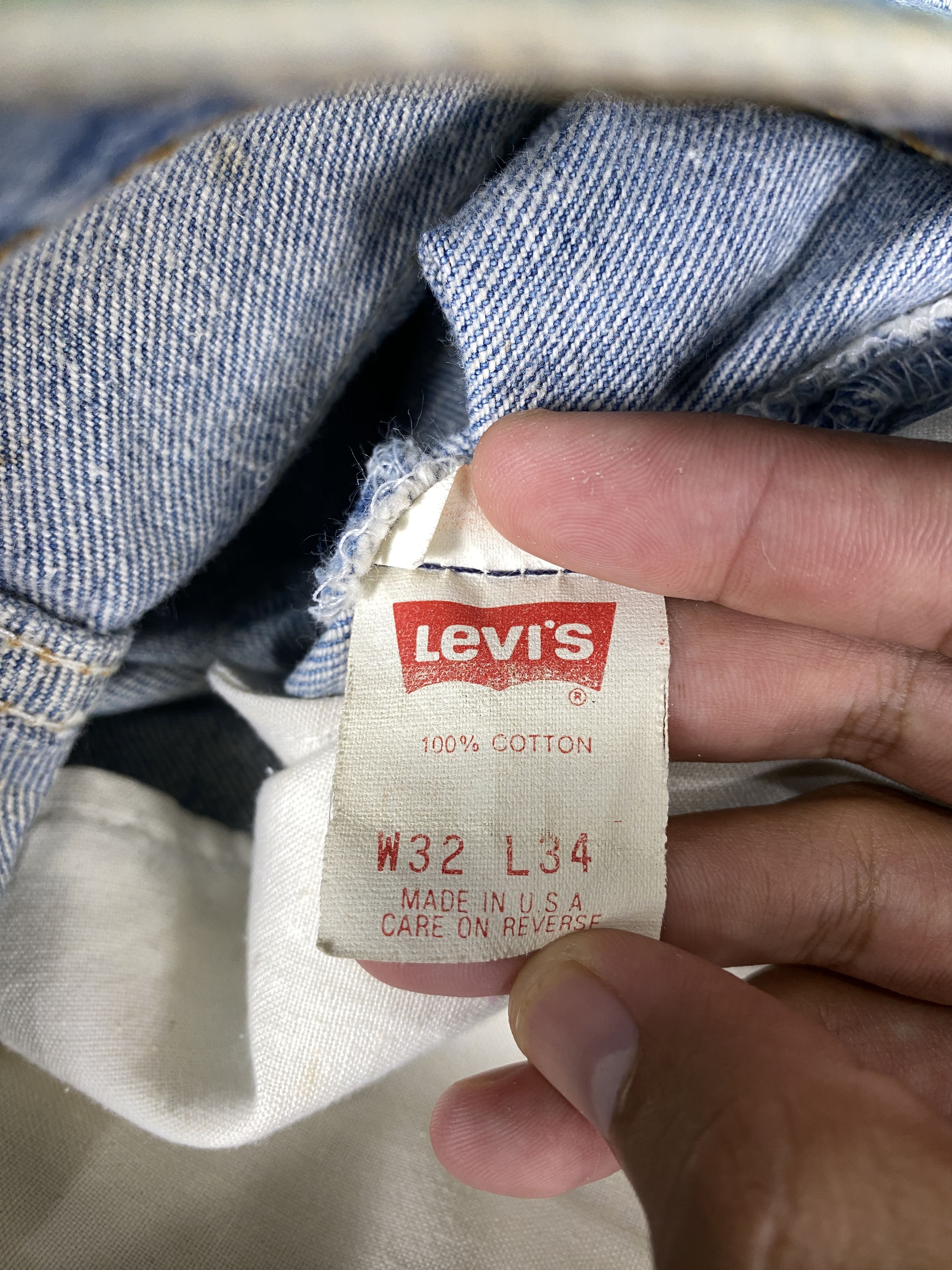 Levi's Vintage Levi's 501 Straight Cut Faded Mid Wash Jeans CP0053 Size US 30 / EU 46 - 10 Thumbnail