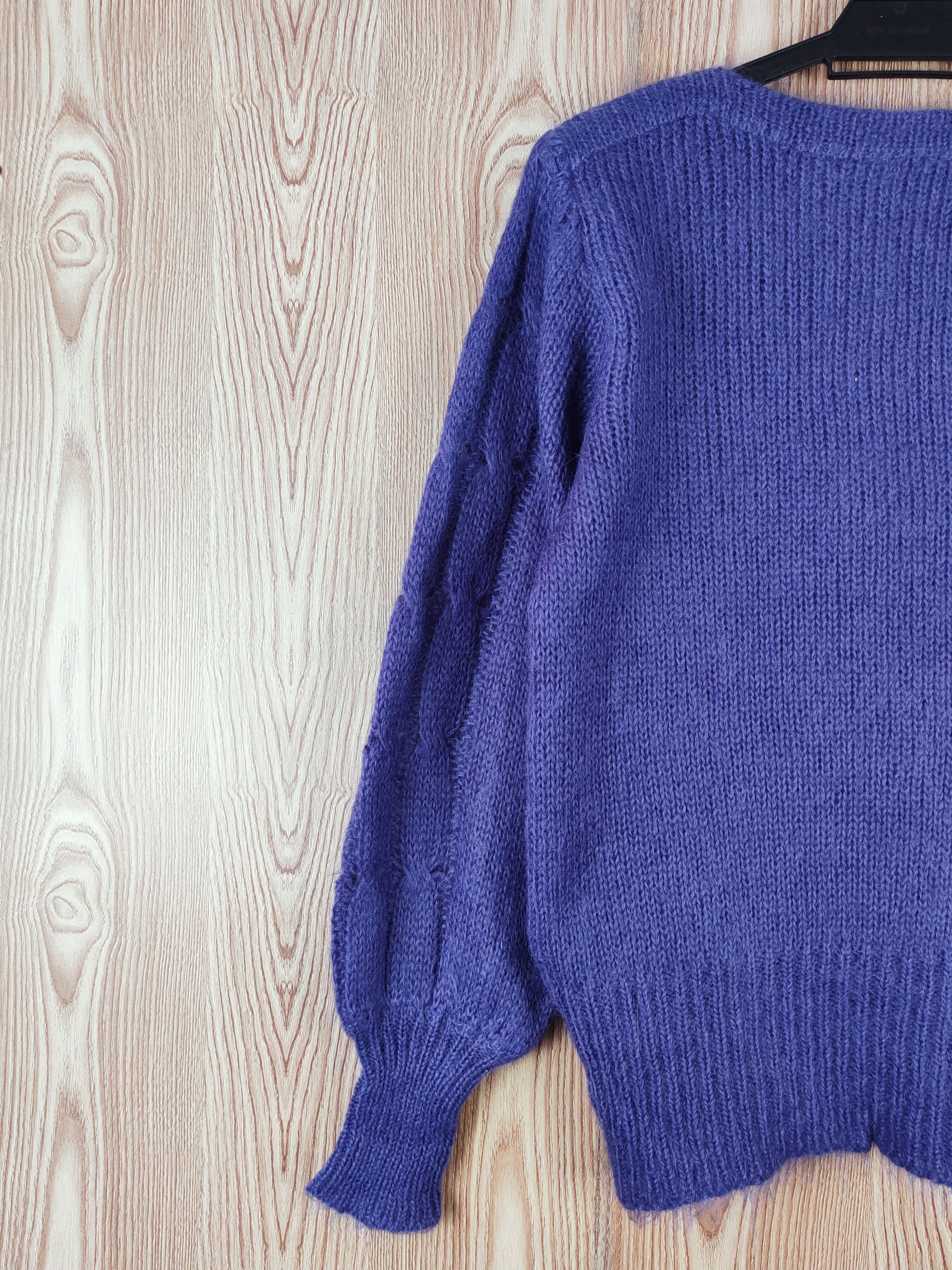Japanese Brand Clibon Purple Knitwear Sweatshirts #W553 Size US M / EU 48-50 / 2 - 8 Thumbnail