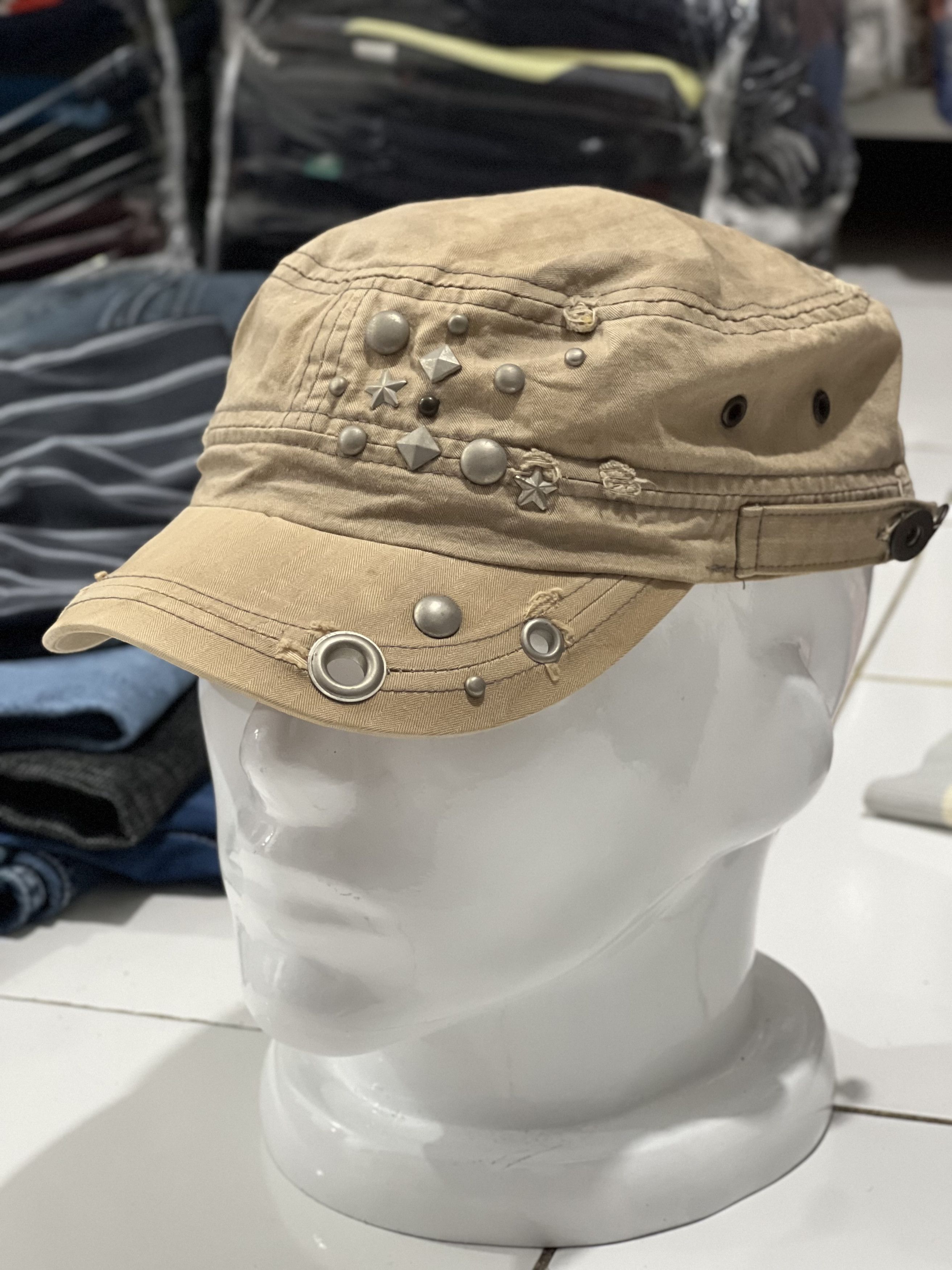 Kapital 2000s Japaneee Cadet Cap Hysteric Distressed Studded y2k Lgb Size ONE SIZE - 1 Thumbnail