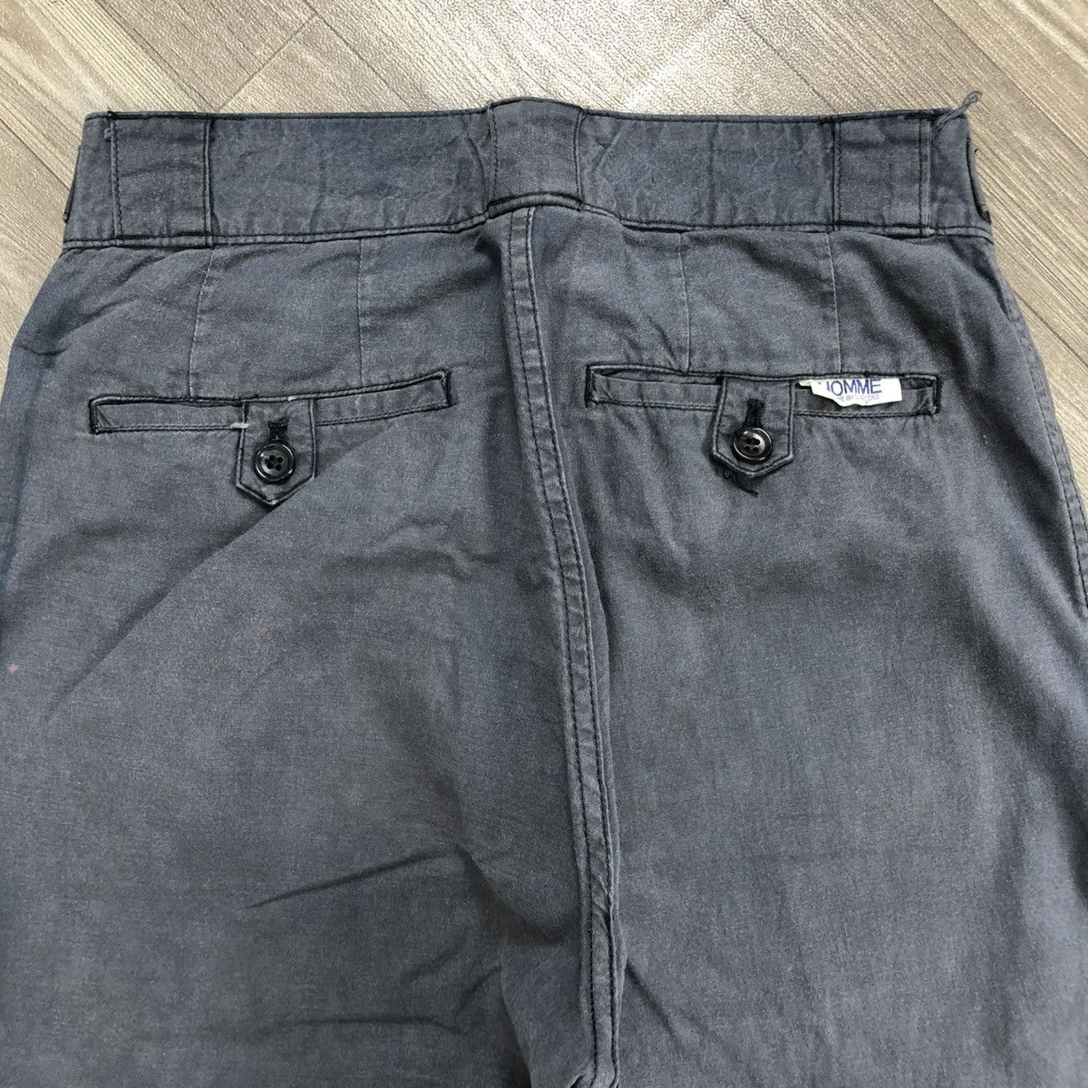 Comme des Garcons × Comme des Garcons Homme × Faded Glory 🇯🇵1980s Comme des Garcons Homme CDG Faded Trousers Work Pants Size US 26 / EU 42 - 19 Thumbnail
