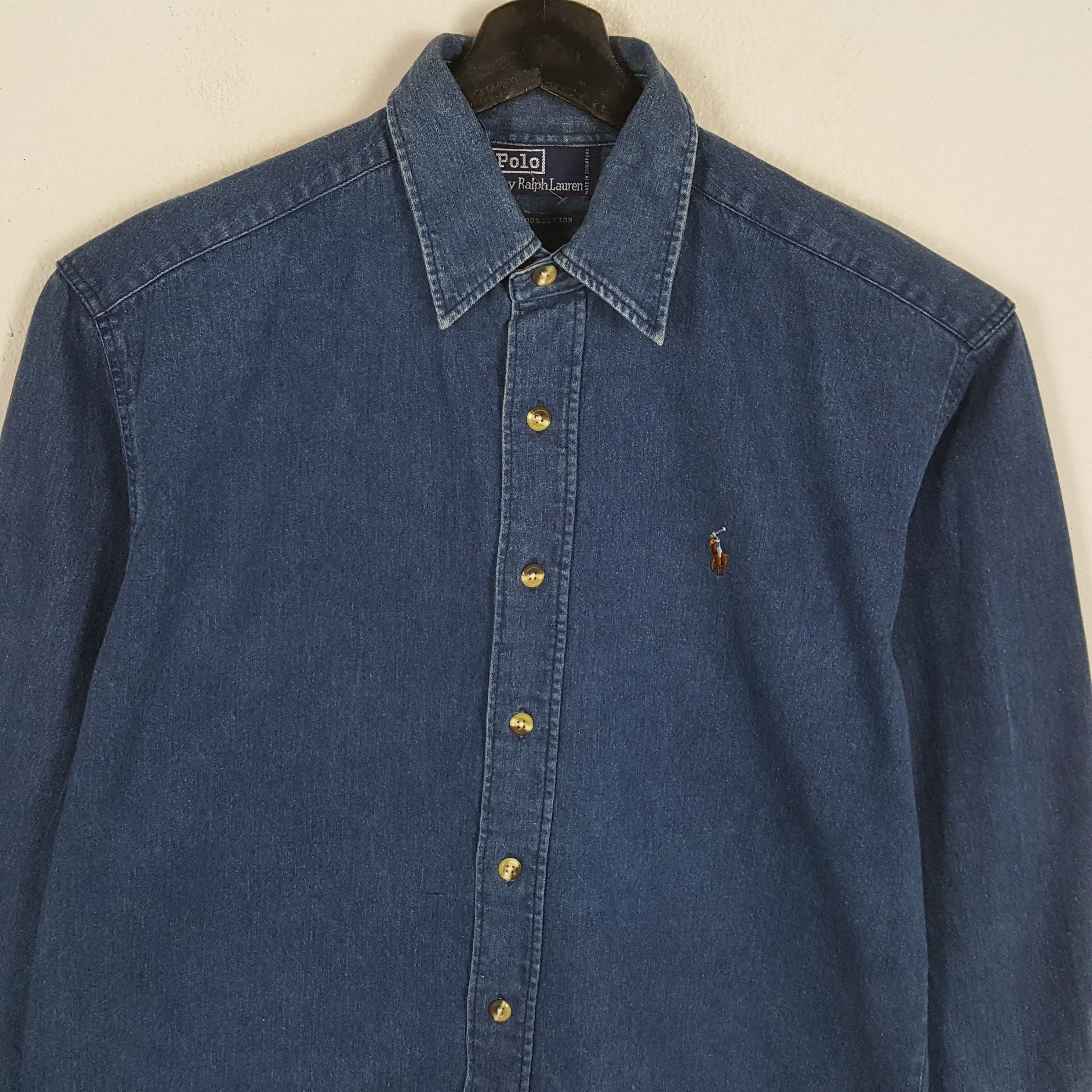 Polo Ralph Lauren × Vintage POLO by RALPH LAUREN Fashion Brand Small Logo Design Shirt Size US S / EU 44-46 / 1 - 2 Thumbnail