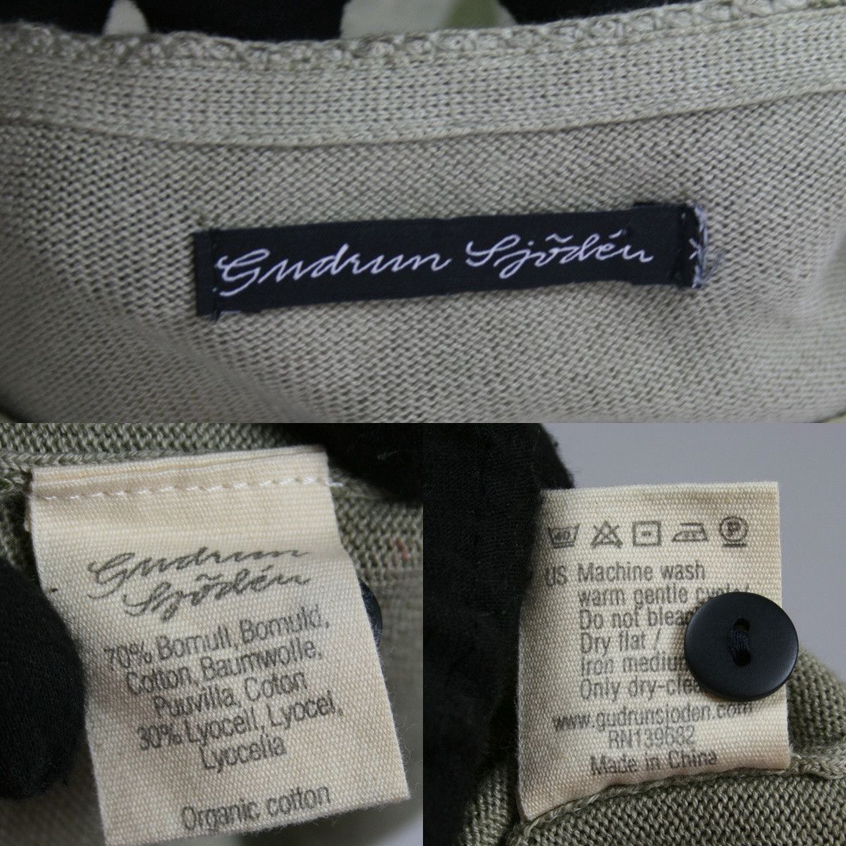 Gudrun Sjoden Floral Pattern Cardigan Size XL / US 12-14 / IT 48-50 - 7 Thumbnail