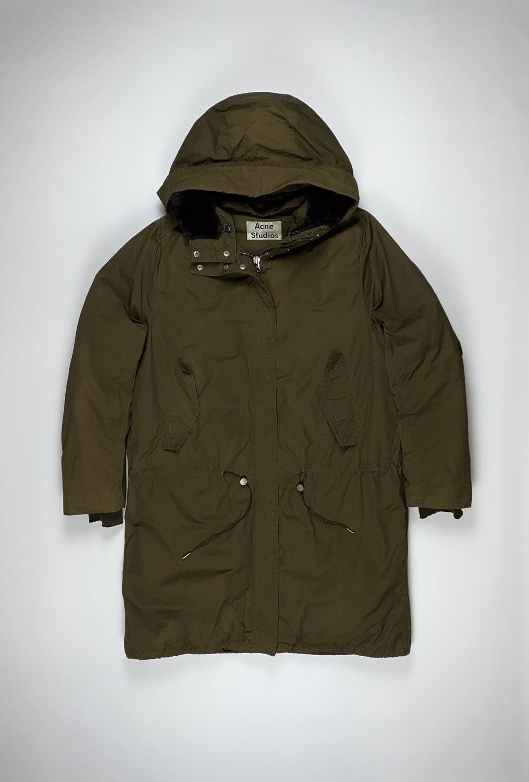 Brown Acne Studio Parka Acne Studios Tech-twill Fishtail Parka