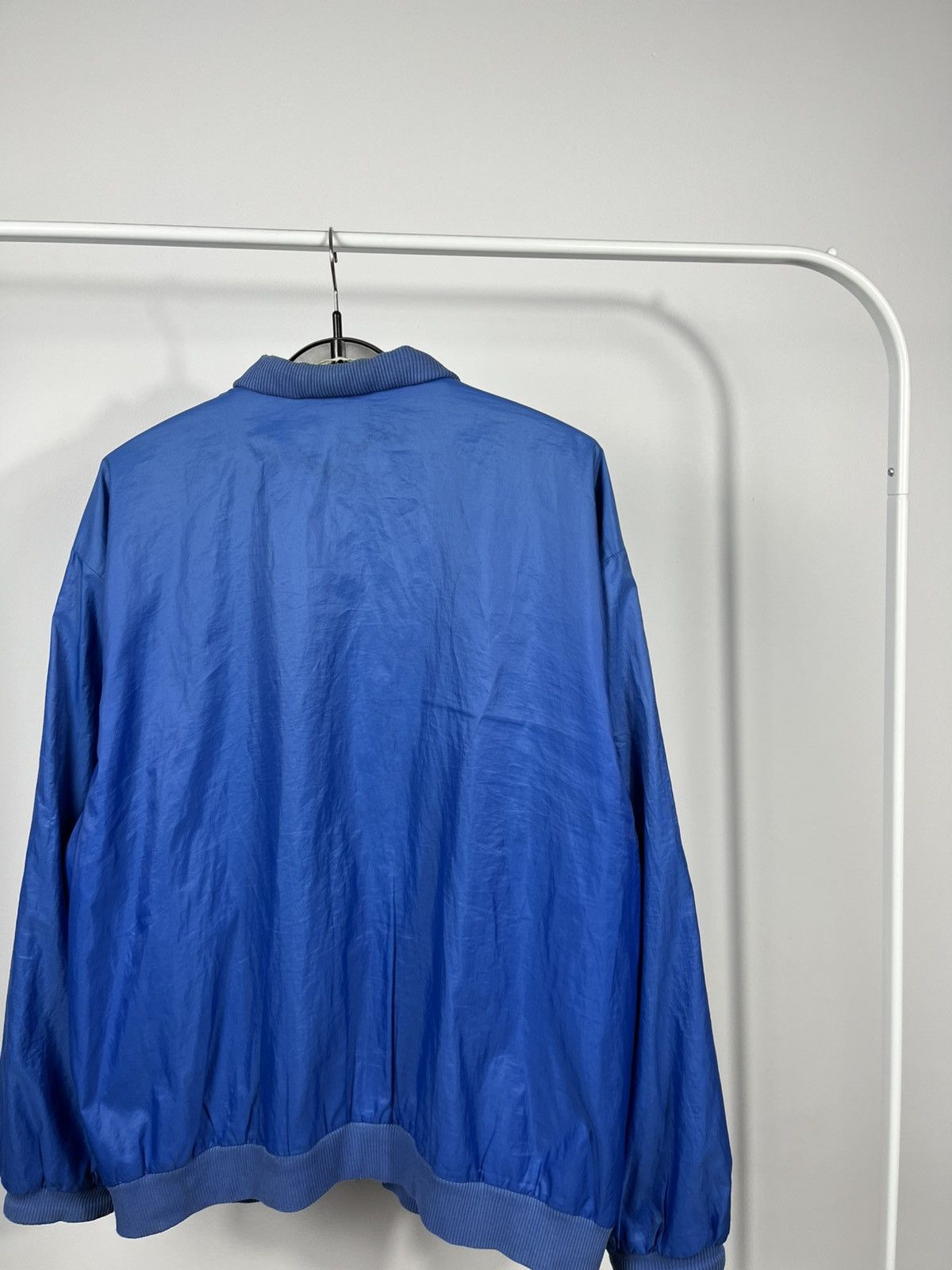 Lacoste Vintage Lacoste Bomber Jacket Blue Full Zip Made in France Size US XXL / EU 58 / 5 - 12 Thumbnail
