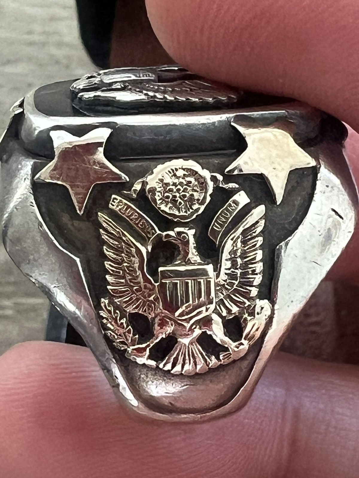 Vintage Very Rare, Vintage US Military Ring, Size ONE SIZE - 3 Thumbnail