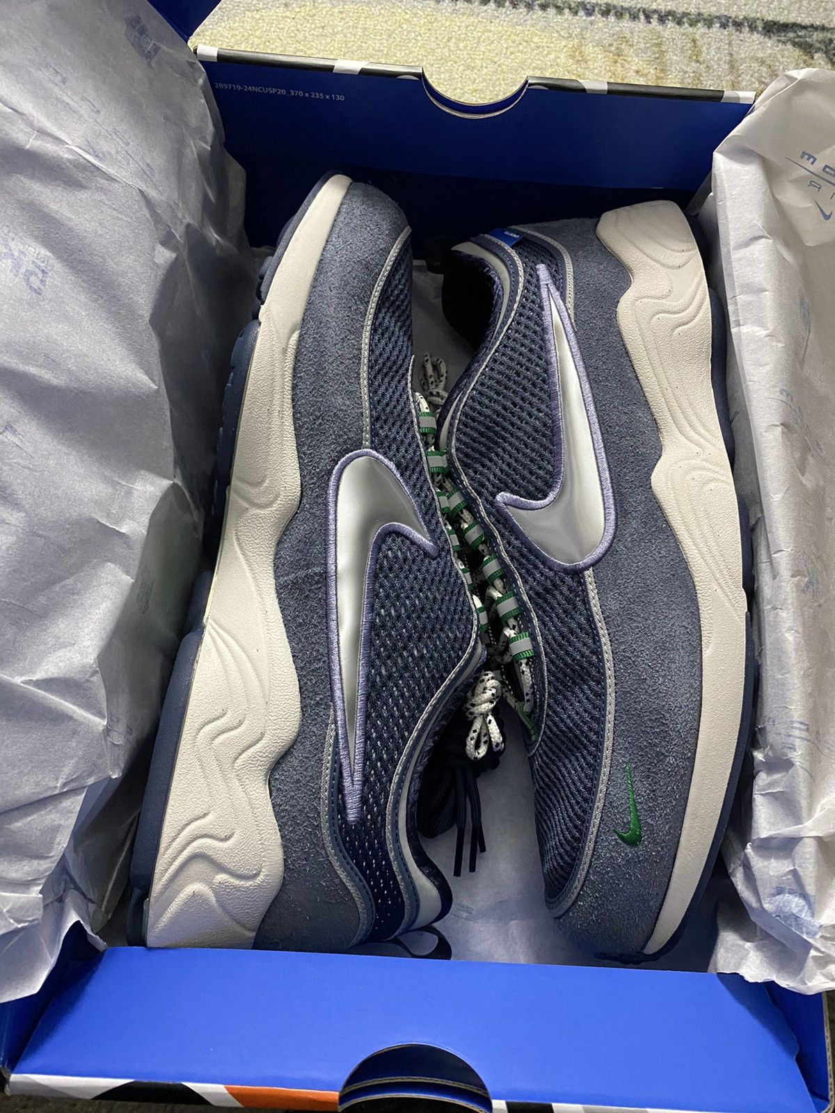 Nike × Undefeated Nike Air Zoom Spiridon Undefeated Thunder Blue Size US 9.5 / EU 42-43 - 2 Thumbnail