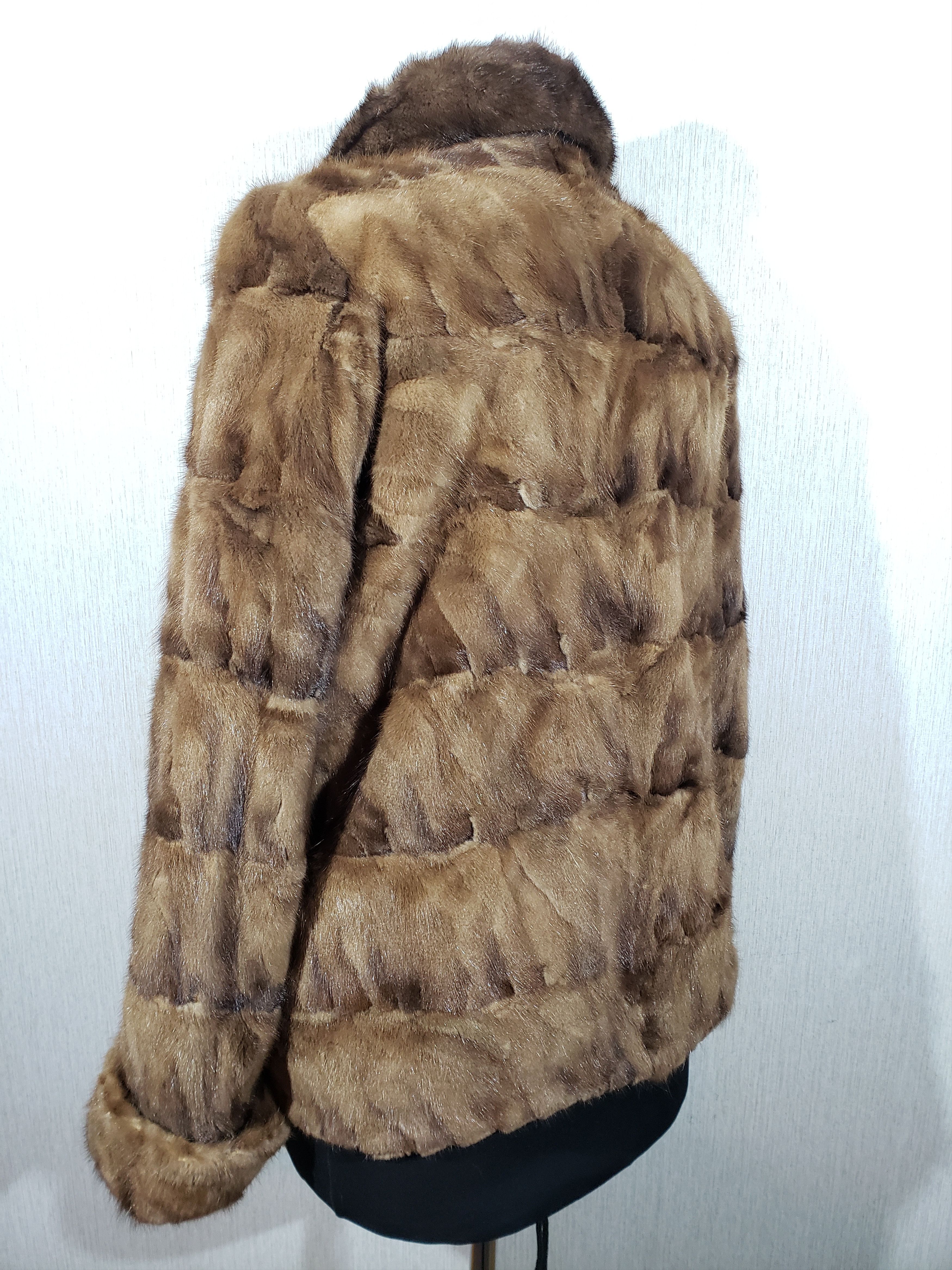 Other Stylish brown women's mink coat. Size XL / US 12-14 / IT 48-50 - 7 Thumbnail
