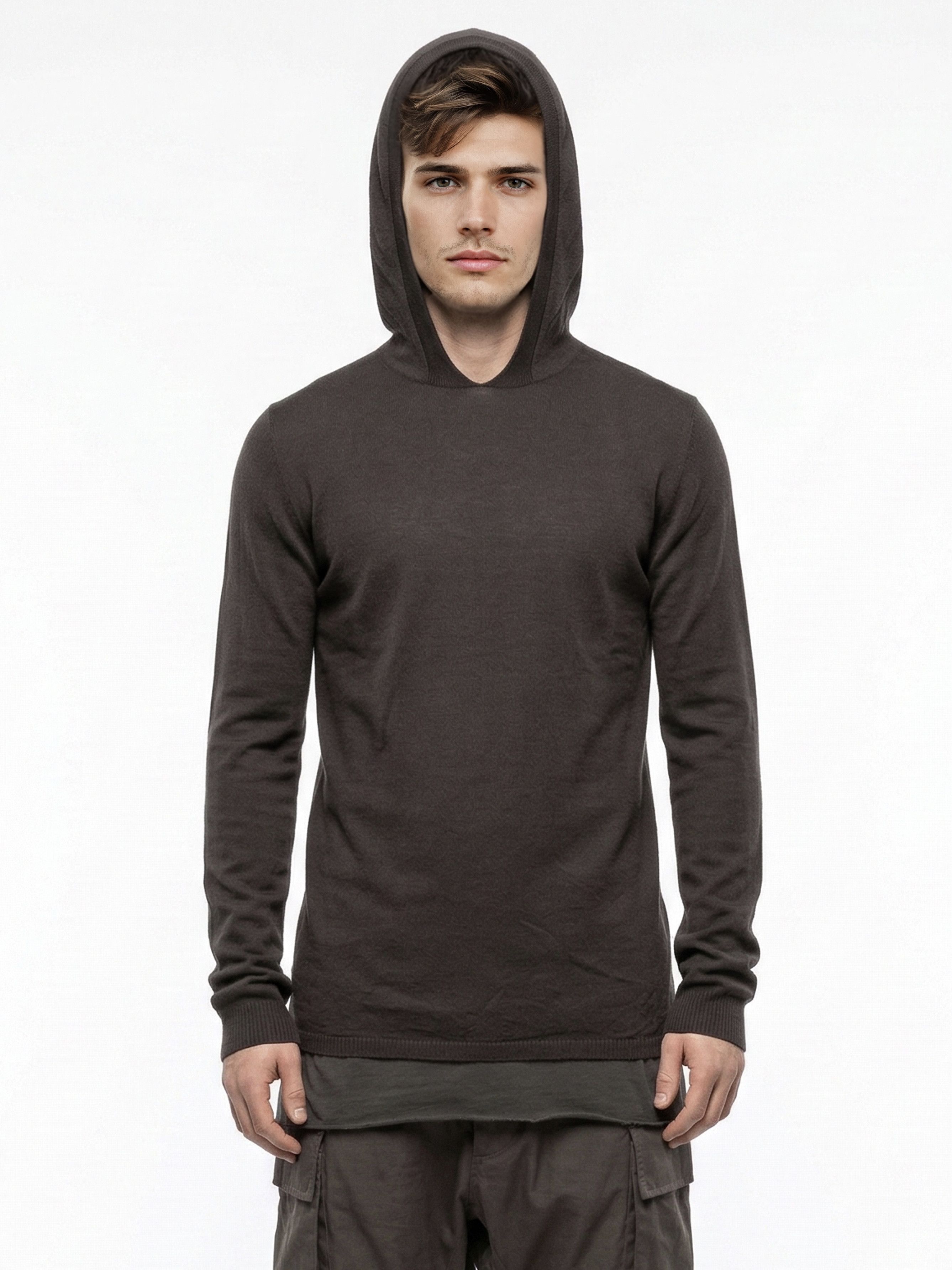 Rick Owens Cashmere Light Sweater Hoodie Size US XL / EU 56 / 4 - 1 Thumbnail
