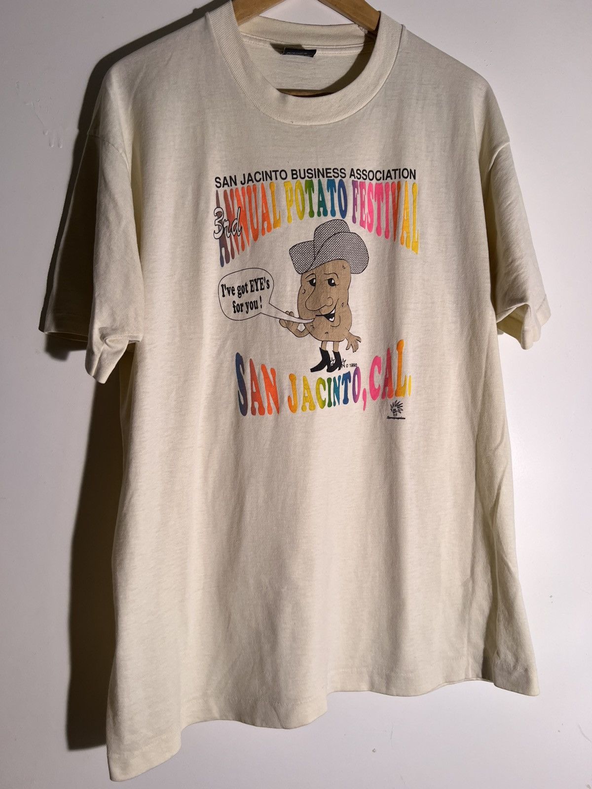 Vintage 90’s VTG Vintage San Jacinto Potato Festival Retro Tee Shirt Size US XL / EU 56 / 4 - 1 Thumbnail