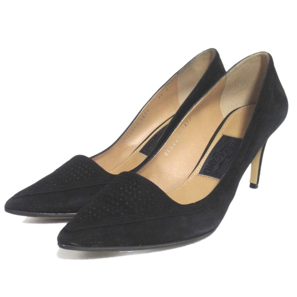 Salvatore Ferragamo Salvatore Ferragamo PAULEEN Suede Pumps Suede Shoes DUTY FREE for USA