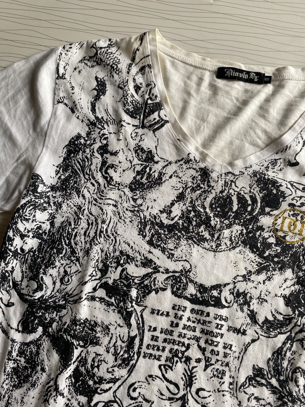 If Six Was Nine Japanese Y2k All Over Print Affliction Styled Tee Size US M / EU 48-50 / 2 - 10 Thumbnail