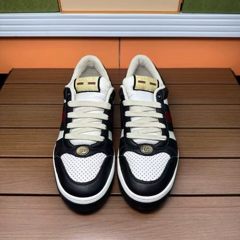 Gucci Gucci Dirty Shoes Black and White Panda-2506 Size US 10.5 / EU 43-44 - 2 Thumbnail