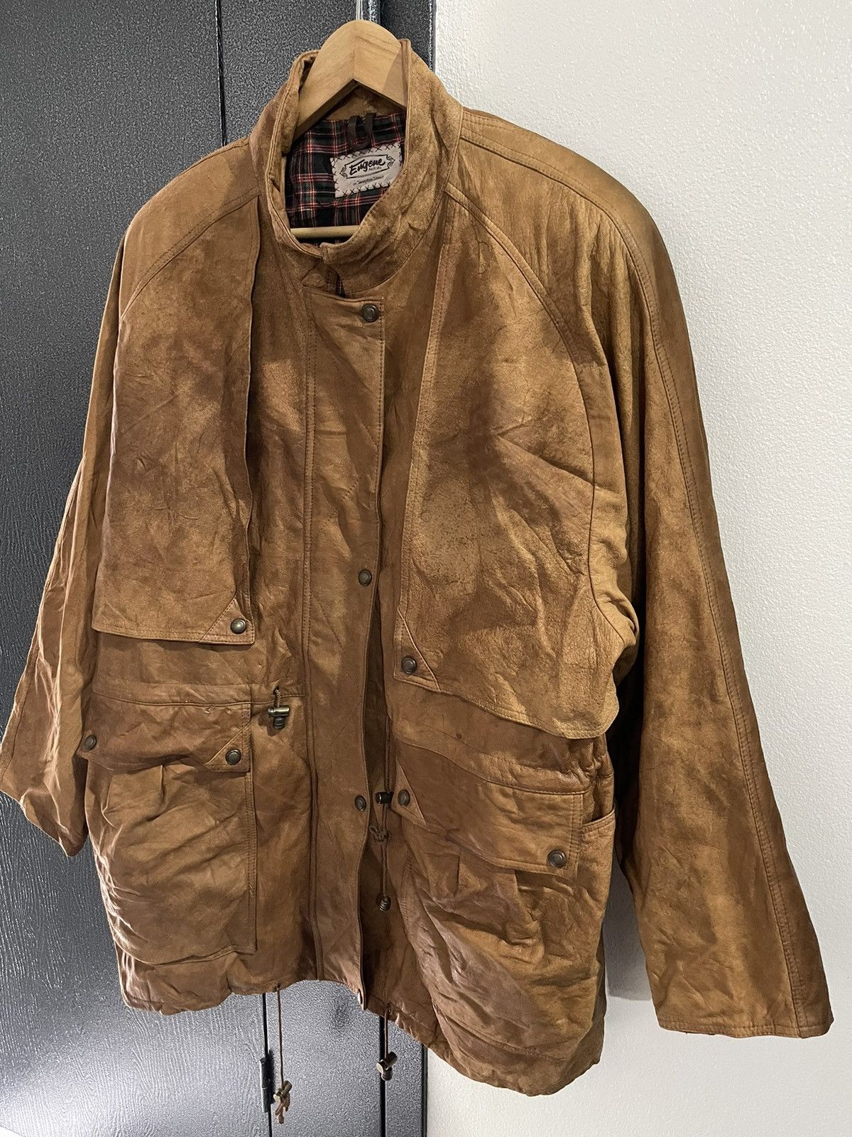 Vintage Vintage Engene Australia Cow leather Jacket Size US XL / EU 56 / 4 - 3 Thumbnail