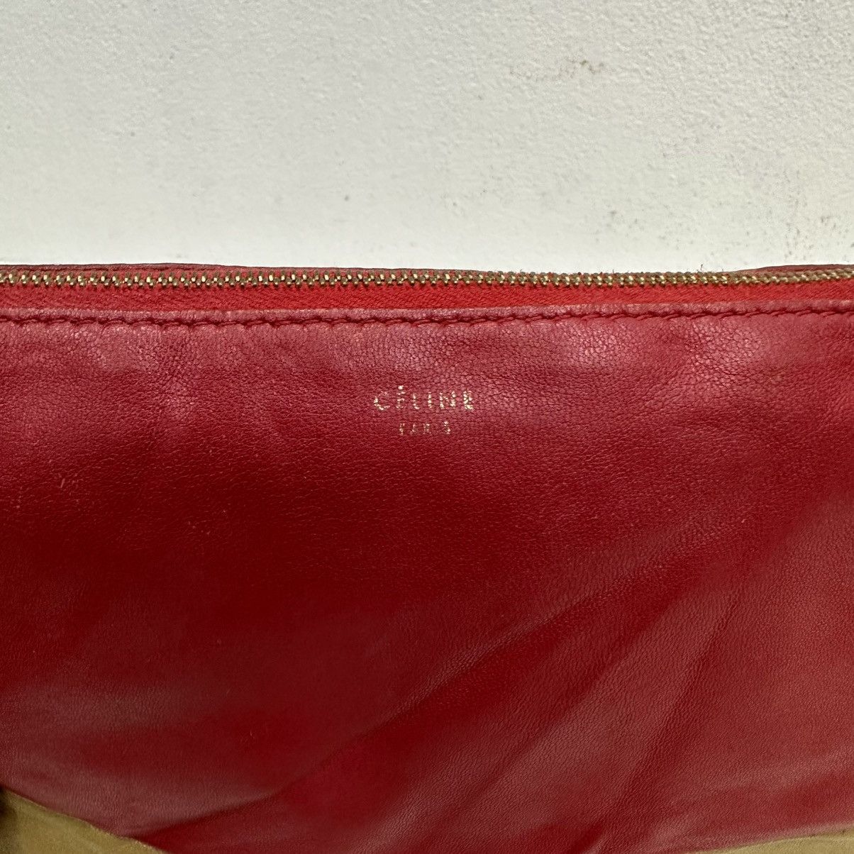 Celine ‼️YES‼️ AUTHENTIC CELINE BI-COLOR SOLO POUCH CLUTCH BAG Size ONE SIZE - 7 Thumbnail