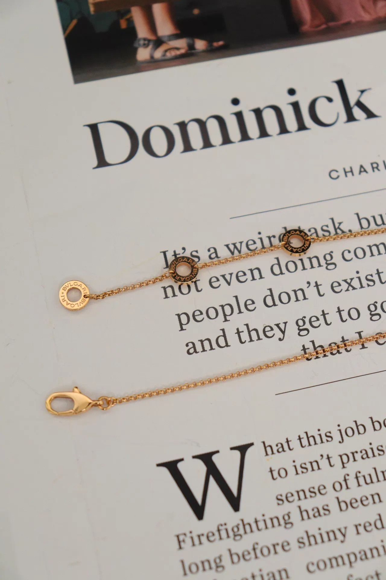 Bvlgari Bvlgari Slim Waist Necklace 18K RG 43cm No Accs Size ONE SIZE - 5 Thumbnail