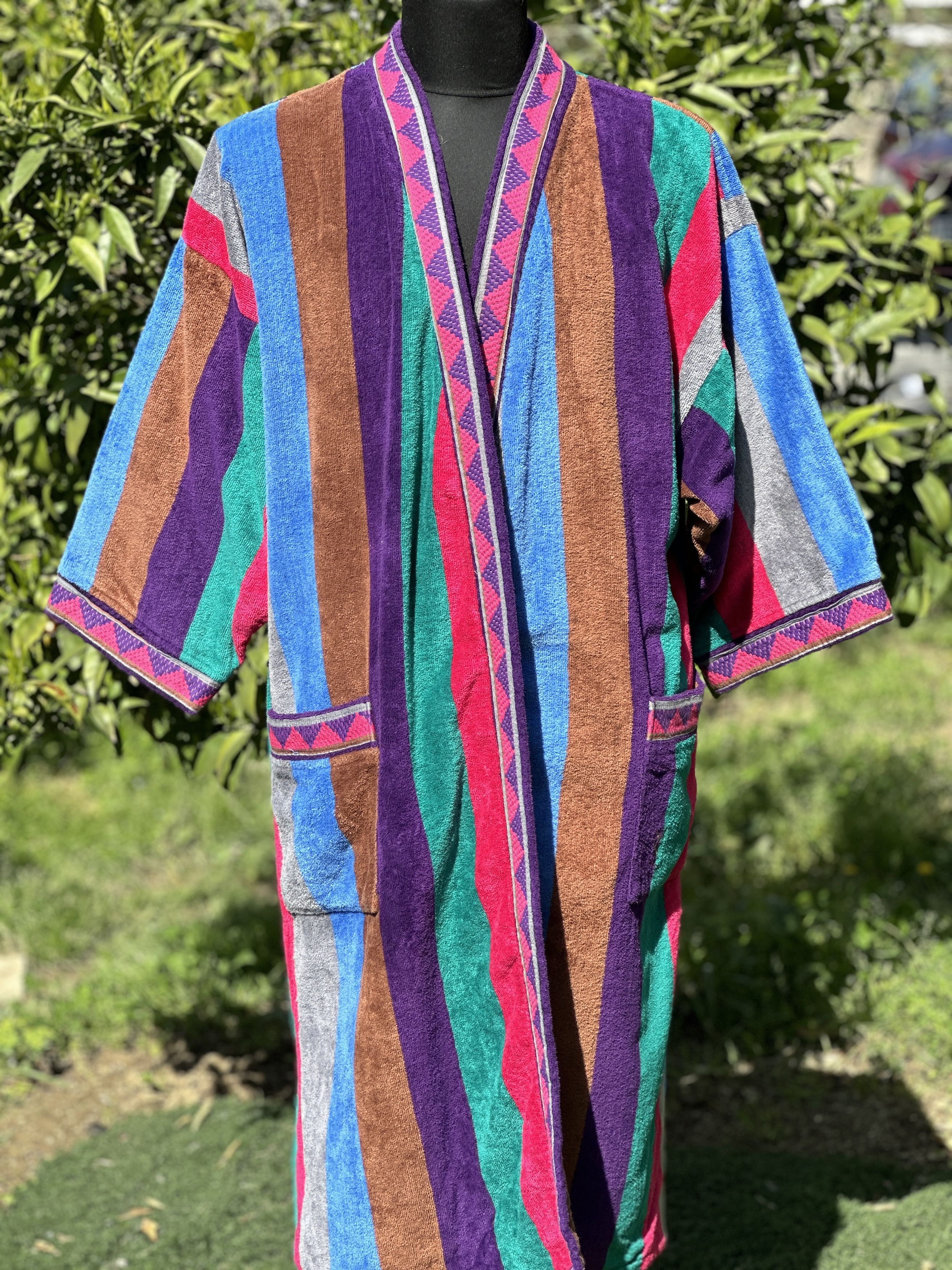 Saint Laurent Paris Bathrobe YSL 3D Knit Striped Linge de Maison Sweater Size M Size US M / EU 48-50 / 2 - 1 Thumbnail