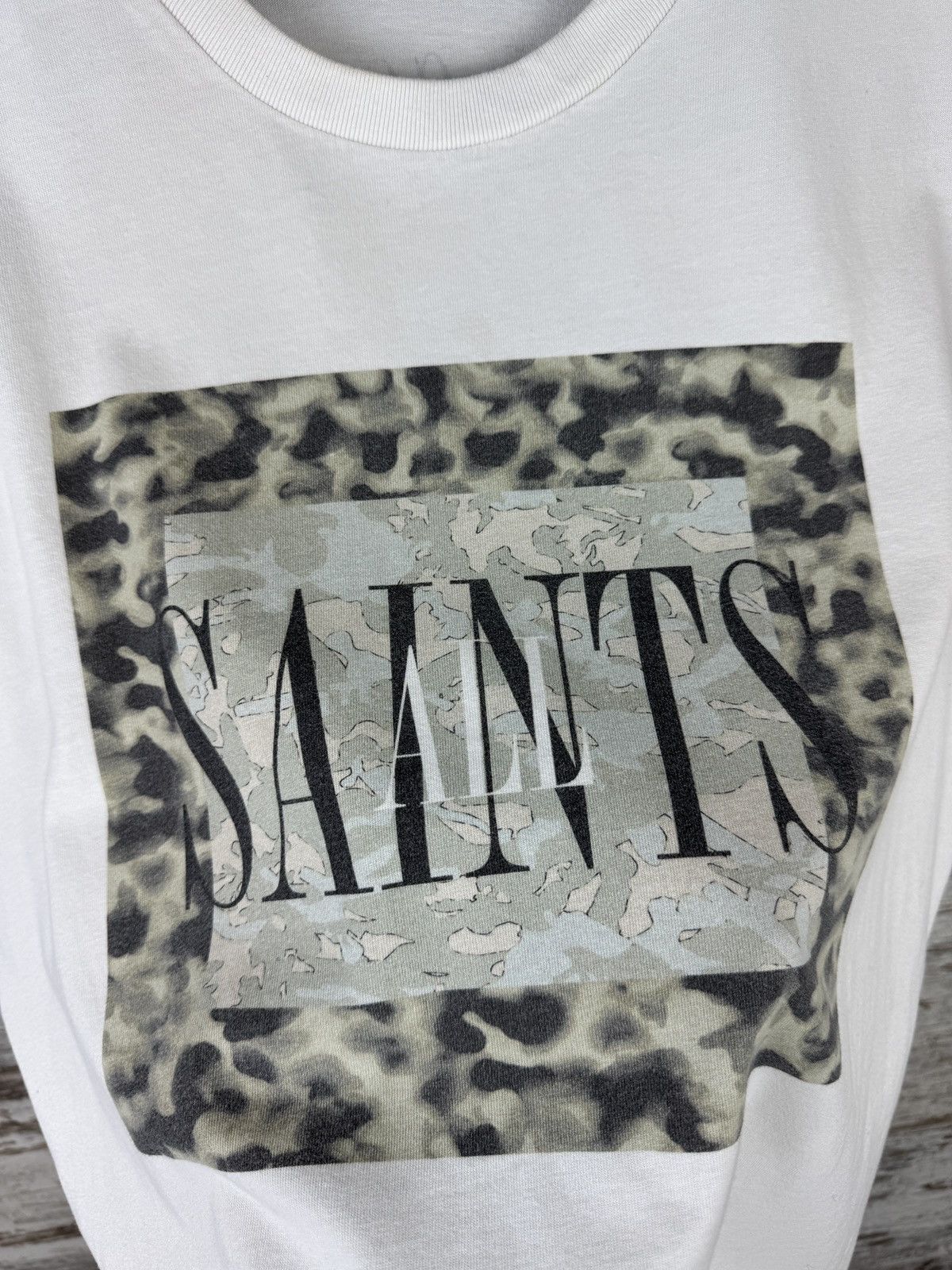 Allsaints × Japanese Brand Mens Vintage AllSaints T-shirt big logo tee Japanese luxury Size US M / EU 48-50 / 2 - 8 Thumbnail