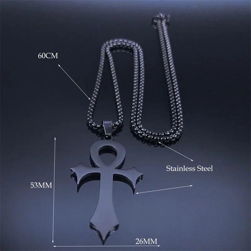 Jewelry × Vintage Goth Egyptian Cross Ankh Key of Life Necklace Size ONE SIZE - 6 Thumbnail