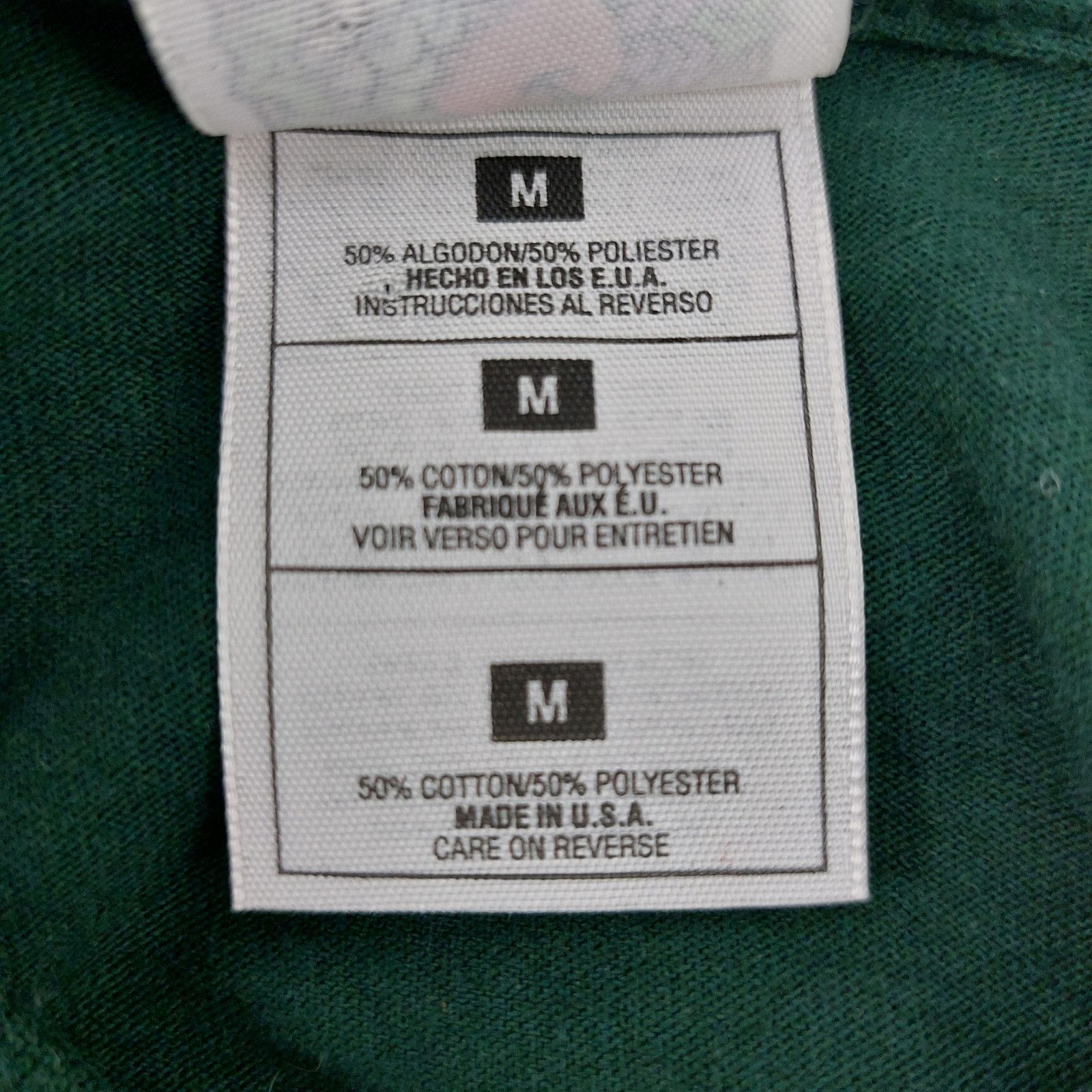 Fruit Of The Loom Ugly Christmas Long Sleeve Top Teddy Bears Hunter Green Sz M Size M / US 6-8 / IT 42-44 - 4 Thumbnail