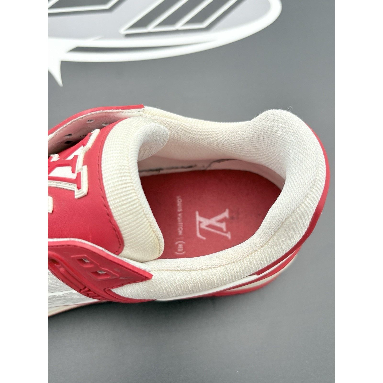Louis Vuitton Louis Vuitton Trainer ' Red White ' | SUPER CLEAN! Size US 10.5 / EU 43-44 - 6 Thumbnail