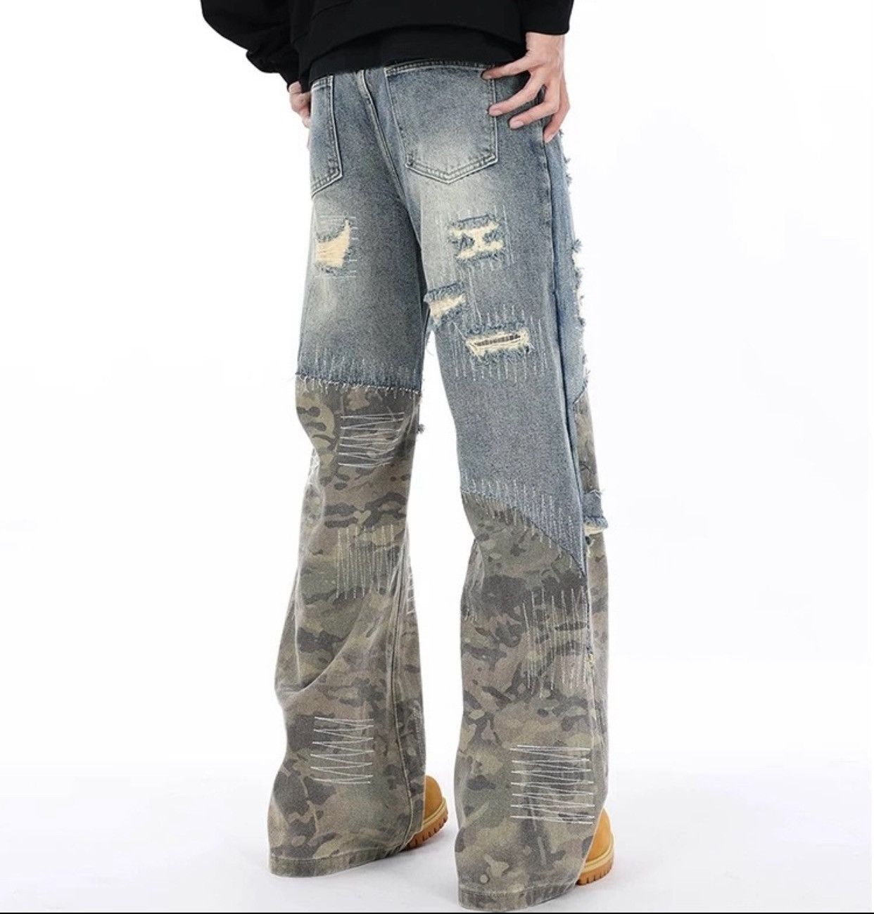 If Six Was Nine If six was nine Japanese Jeans camouflage Distressed Denim Size US 34 / EU 50 - 2 Thumbnail