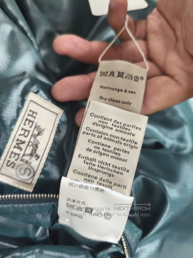 Hermes Hermes Men's Down Jacket, 100% Cashmere Shell Size US M / EU 48-50 / 2 - 6 Thumbnail