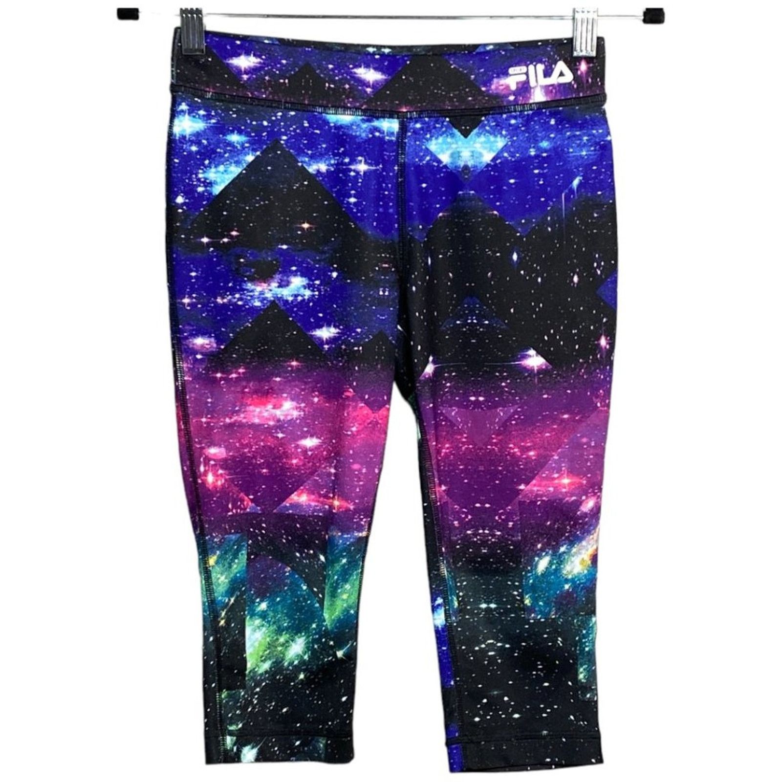 Fila FILA SPORT High-Waisted Capri Leggings Galaxy Print Size M Size 30" / US 8 / IT 44 - 1 Thumbnail