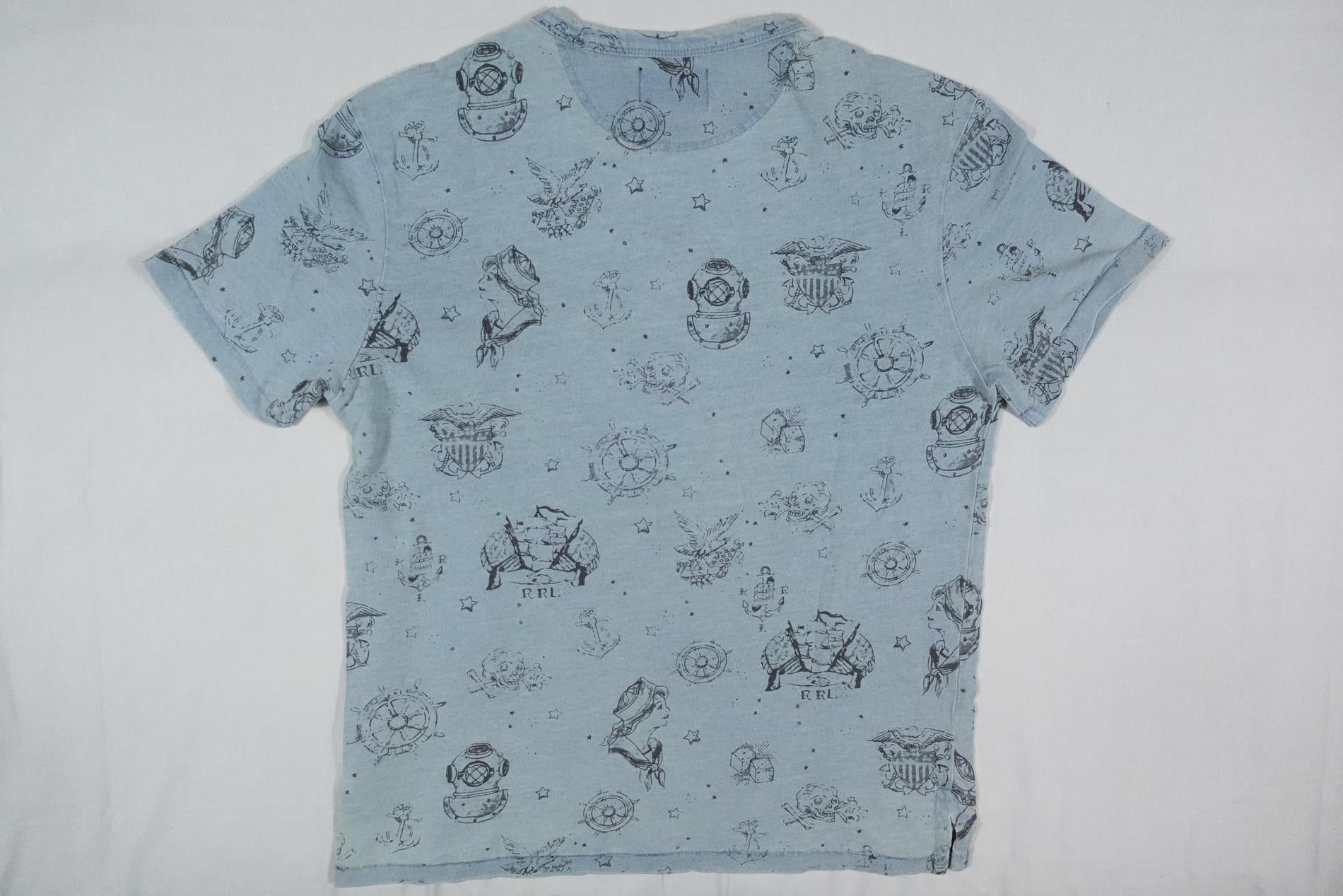 RRL Ralph Lauren RRL Double Ralph Lauren T-shirt Marine Anchor Skull NWOT M Size US M / EU 48-50 / 2 - 2 Thumbnail