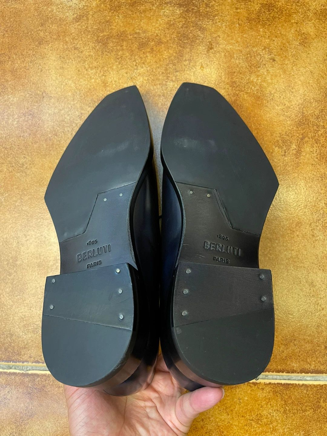 Berluti BERLUTI Blade US8 New Black Washed Venice Calfskin Size US 8 / EU 41 - 6 Thumbnail