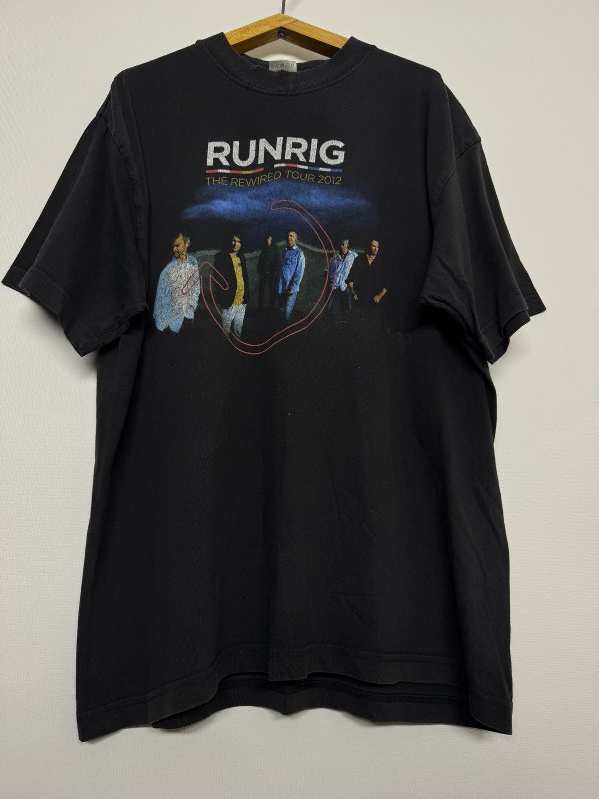 Hanes T-shirt Runrig Tour 2012 vintage cool Washed Size US L / EU 52-54 / 3 - 7 Thumbnail