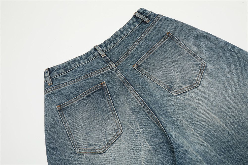 Japanese Brand × Jean Punk washed men's distressed loose casual denim shorts Size US 32 / EU 48 - 6 Thumbnail