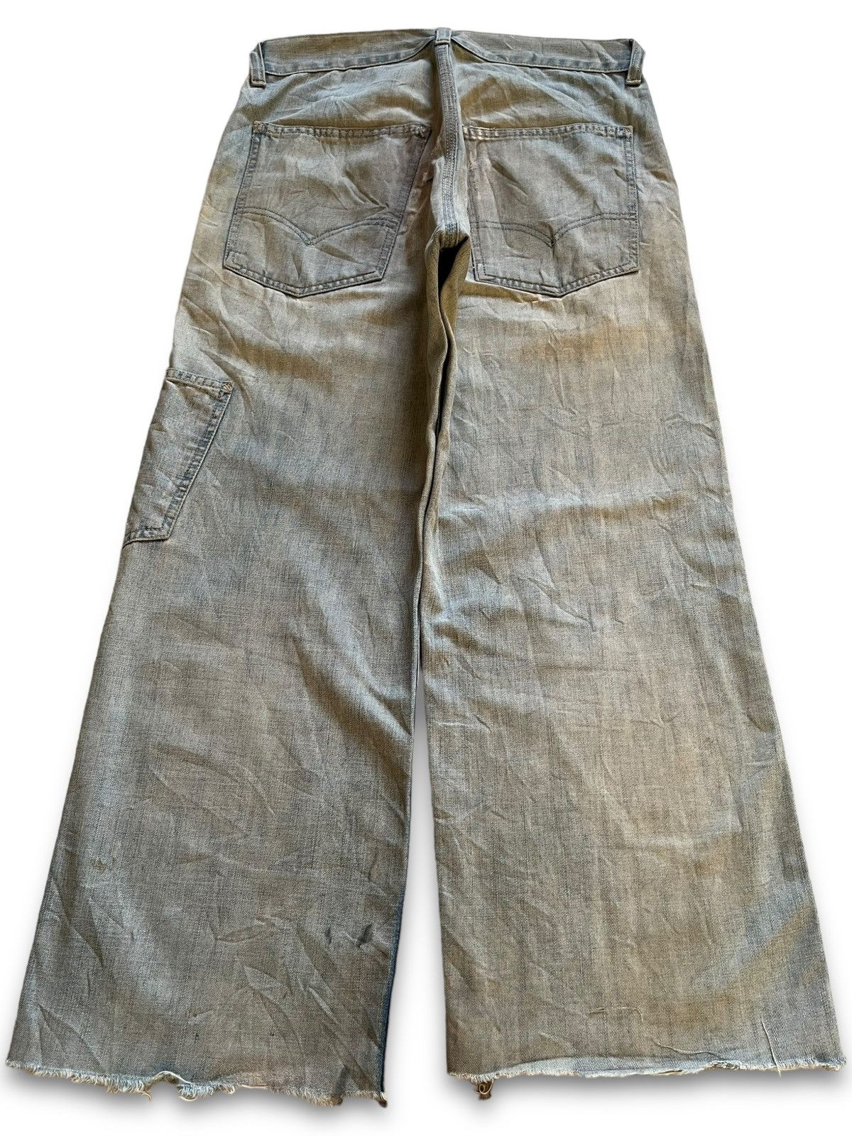 Levi's Vintage Levis 572 Mud Wash Carpenter Baggy Jeans Size US 31 - 2 Thumbnail