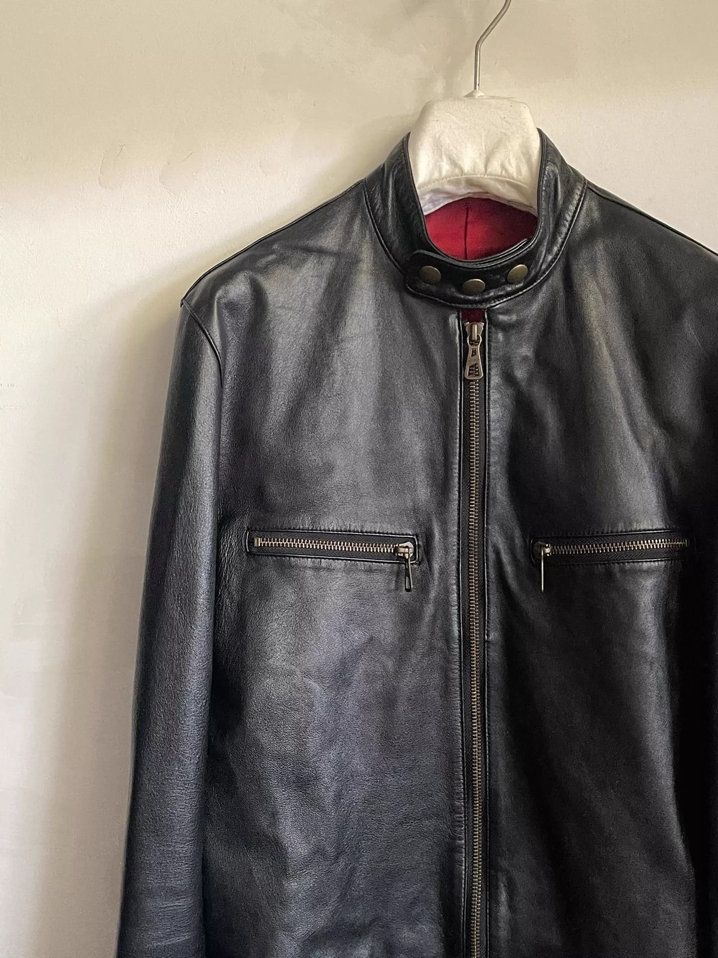 Jean Paul Gaultier Jean Paul Gaultier Cross zipper motorcycle leather jacket-2 Size US M / EU 48-50 / 2 - 3 Thumbnail