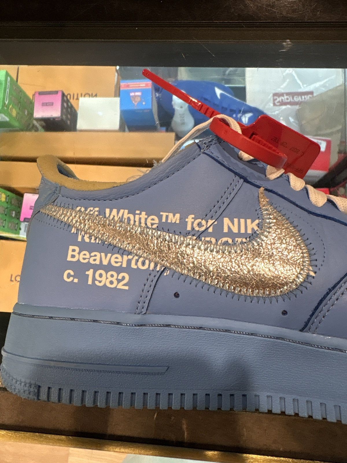 Nike × Off-White Air Force 1 Off-White MCA UNC Blue Clean RB Size 10.5 Size US 10.5 / EU 43-44 - 8 Thumbnail