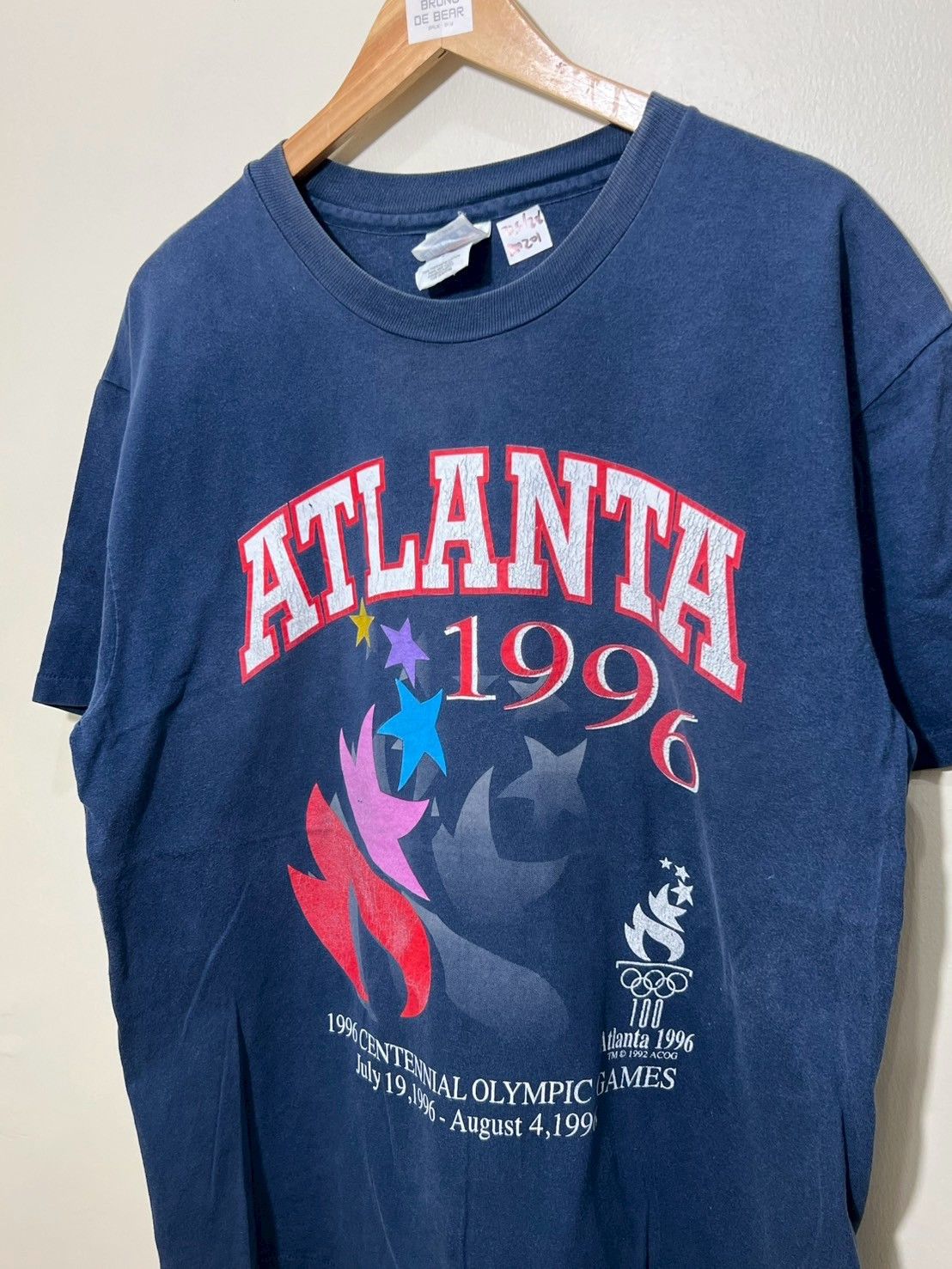 USA Olympics × Vintage Vintage 1996's Olympic Atlanta shirt bnz01 Size US L / EU 52-54 / 3 - 1 Thumbnail