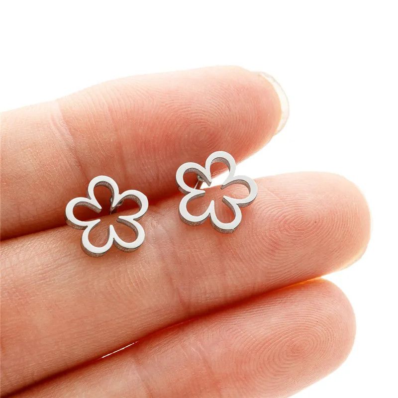 Jewelry Bohemia Cute Flower Stud Earrings Charm Earring Gift Size ONE SIZE - 2 Thumbnail