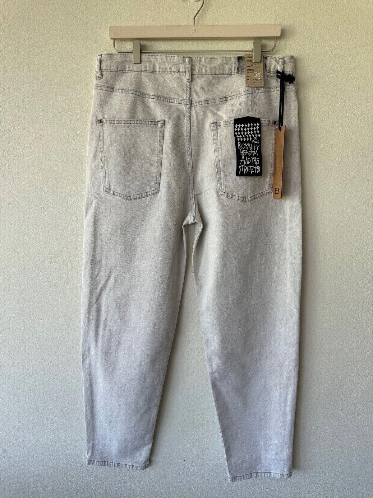 Ksubi new Ksubi mens 36 denim jean habits off white bullet Size US 36 / EU 52 - 5 Thumbnail