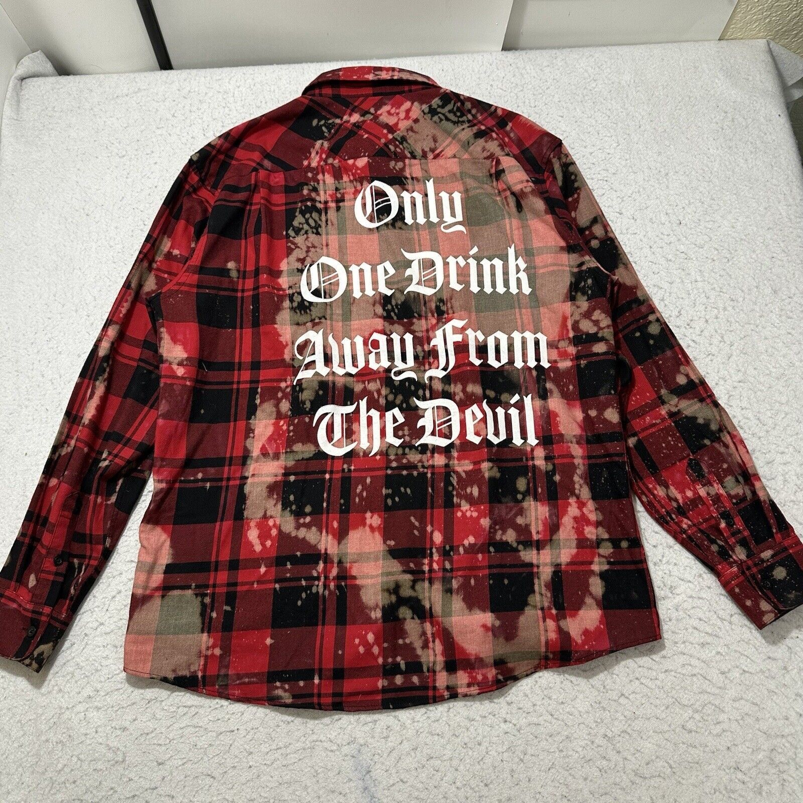 Port Authority Port Authority Large 1 Drink From Devil Skull Button Up Size US L / EU 52-54 / 3 - 1 Thumbnail