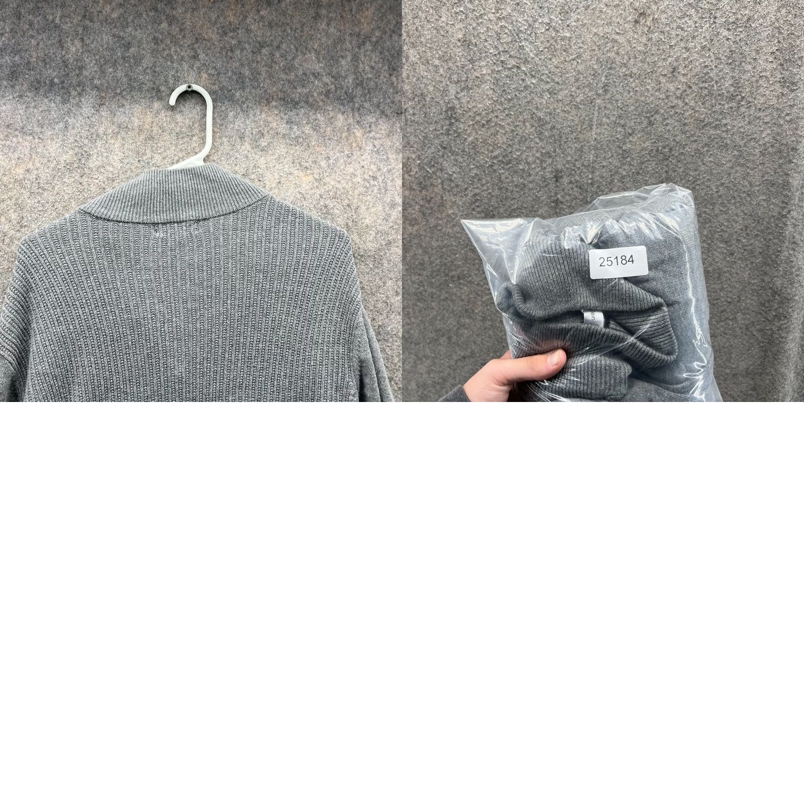Calvin Klein VINTAGE Calvin Klein Sweater Shirt Men Small Gray Full Zip Fleece Cotton Jacket Chunky Knit Size US S / EU 44-46 / 1 - 9 Thumbnail