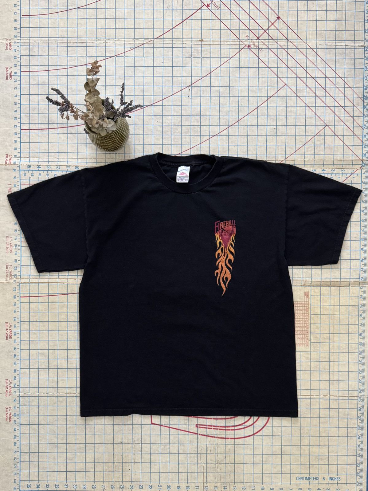 Vintage Vintage Fireball Ignite The Night Promo Graphic Tee XL Black Size US XL / EU 56 / 4 - 1 Thumbnail