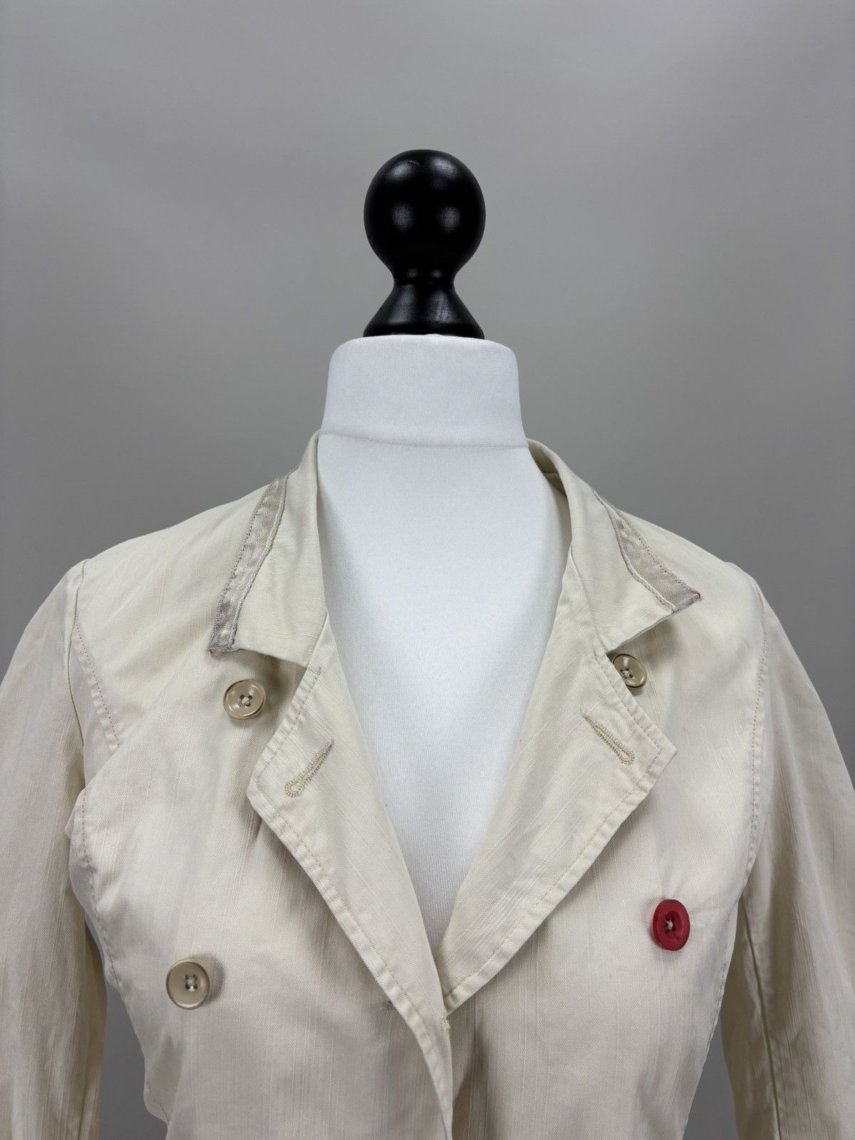Marithe + Francois Girbaud Womens jacket Marithe Francois Girbaud Size XS/S Color Beige Size XS / US 0-2 / IT 36-38 - 4 Thumbnail