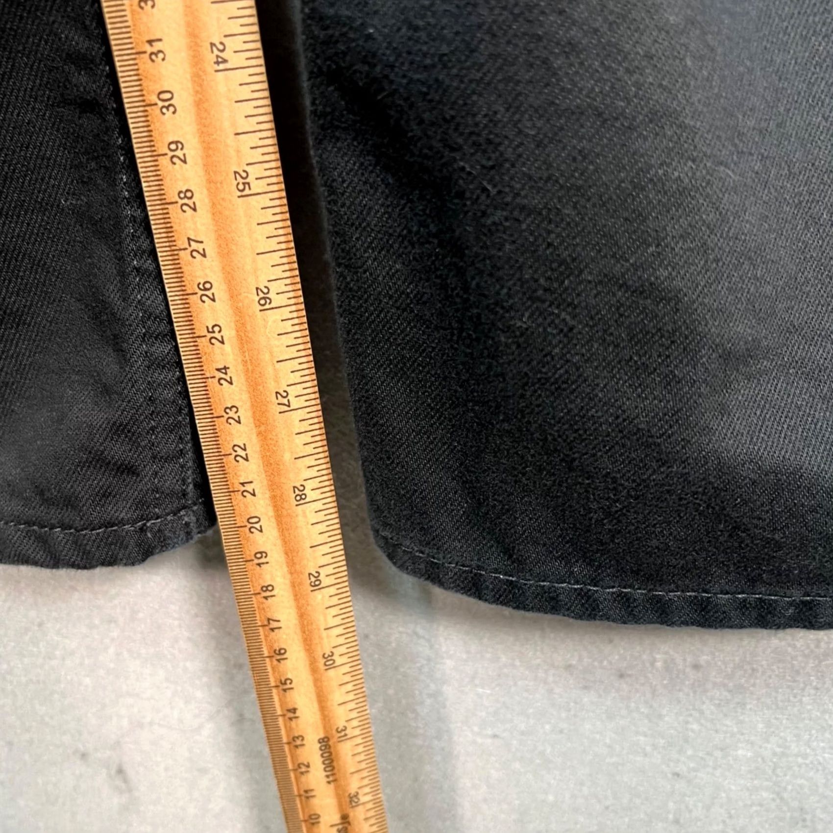 Cos COS Jeans Wide-Leg 25 Black High-Waist 100% Cotton Denim Womens Pants Size 42" / US 20 - 7 Thumbnail