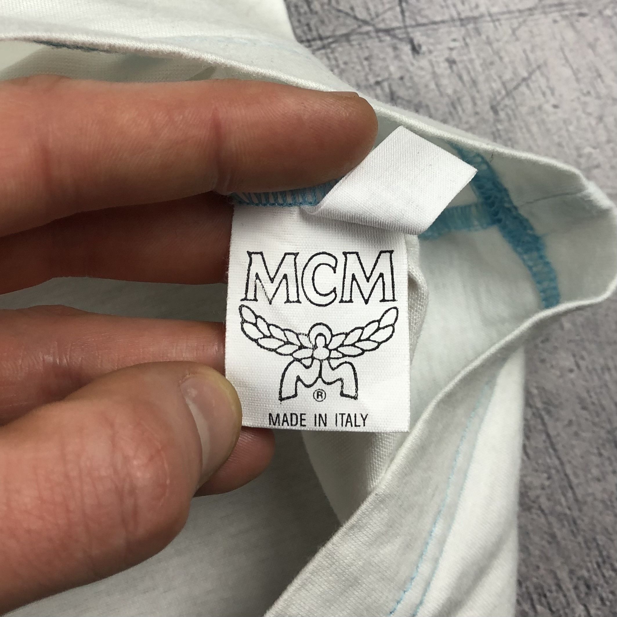 MCM 90s MCM Rivest Logo Michael Cromer Munich Tee Size US XL / EU 56 / 4 - 10 Thumbnail