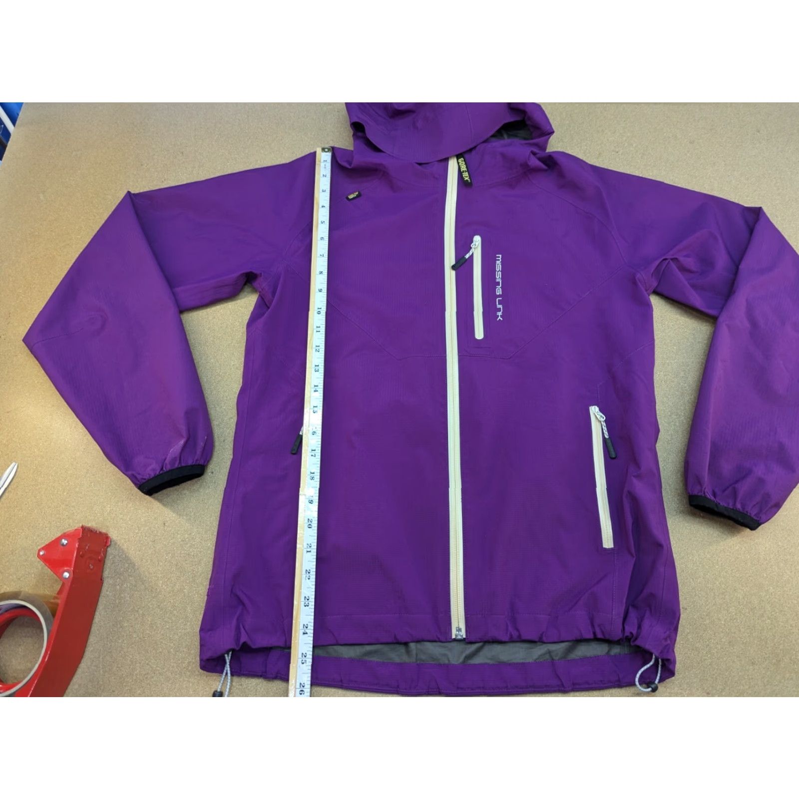 Vintage Missing Link Womens Gore-Tex Jacket Outdoor Hooded Purple Taped Seams Size 38 Windbreaker Jacket Womens Size XS / US 0-2 / IT 36-38 - 3 Thumbnail