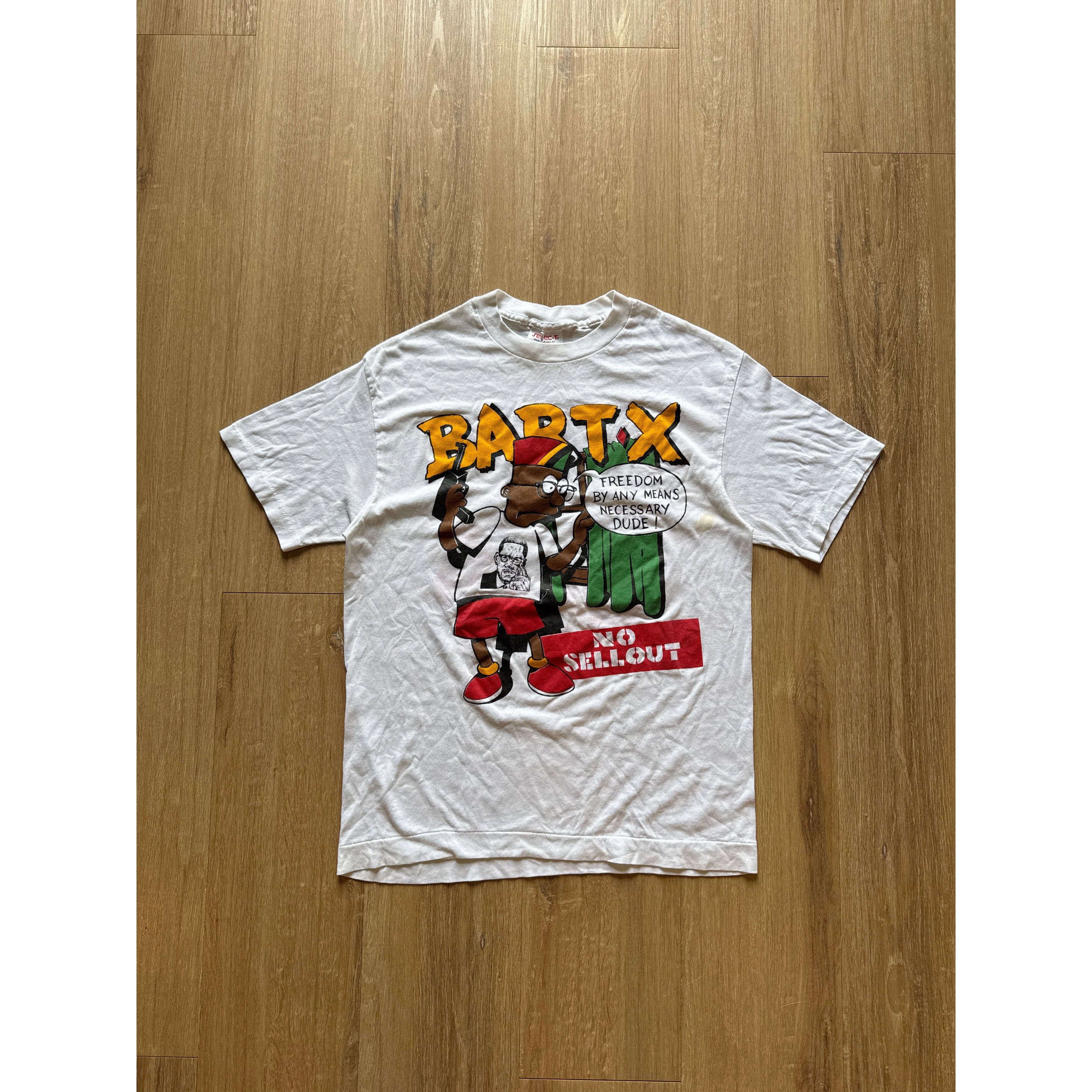 Other Vintage 90s Bart X Malcolm X Freedom By Any Means Necessary Size US L / EU 52-54 / 3 - 1 Thumbnail