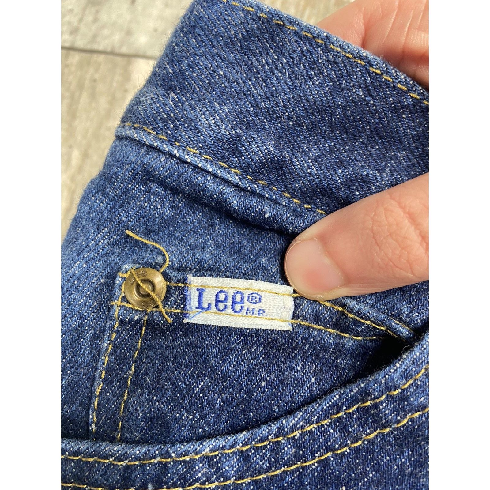 Lee Crazy Vintage Washed Dark Workwear Skater Lee Riders Jeans Size US 29 - 4 Thumbnail